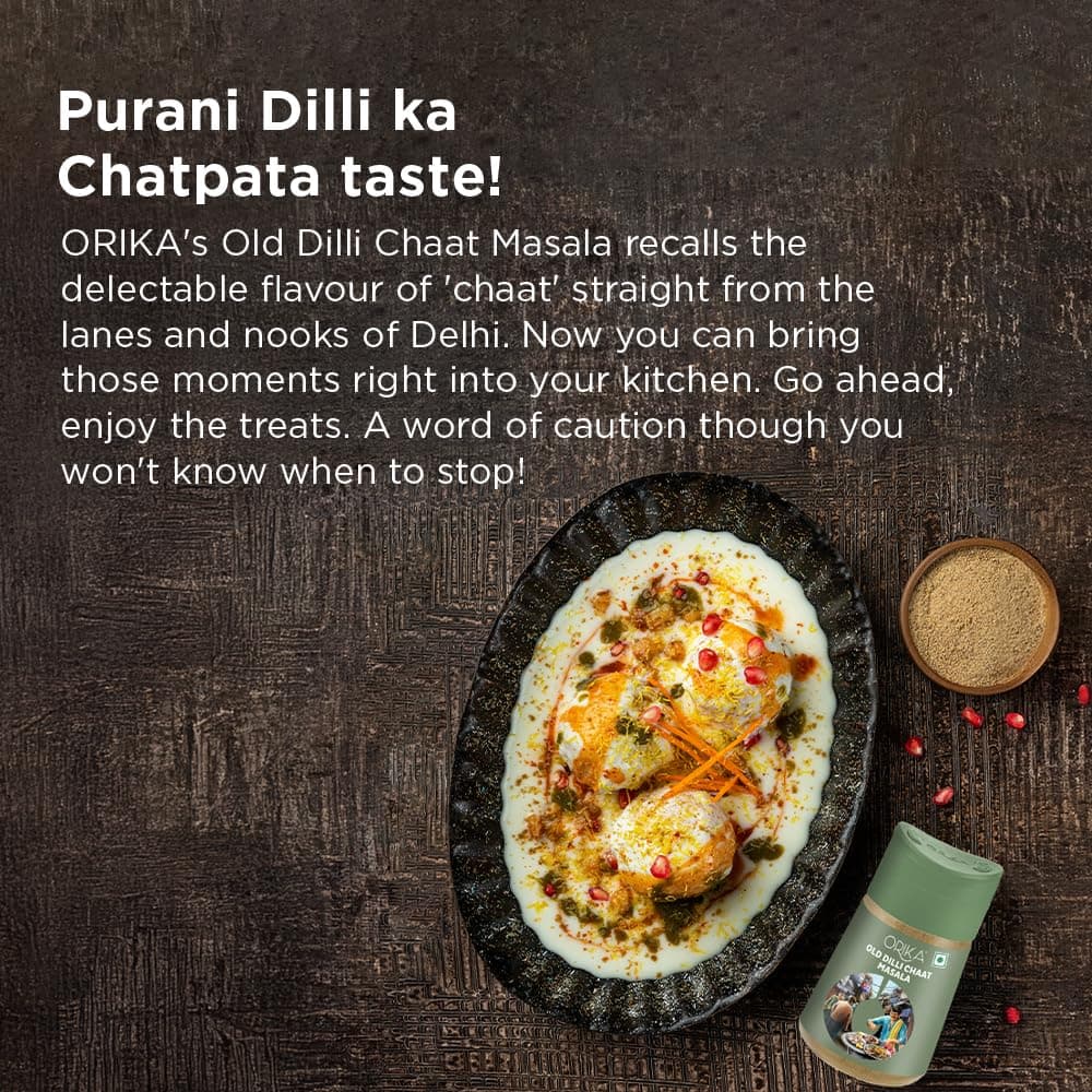 Orika Old Dilli Chat Masala - Premium Spice Blend, 100% Pure and Natural, Perfect for Flavoring Indian Snacks and Dishes, 80g — image 5