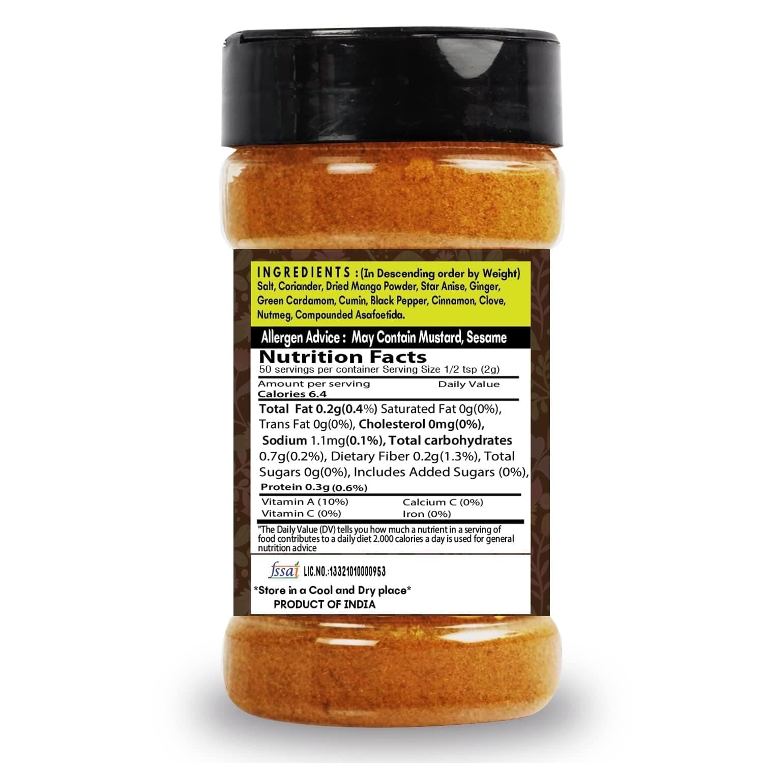 SARANZ Paneer Butter Jain & Paneer Tikka Jain Masala (Combo Pack) Instant Use | Spice Powders and Masalas | Artisanal Spices with Rich & Strong Flavour | 100 Gms Sprinkler Jar — image 7