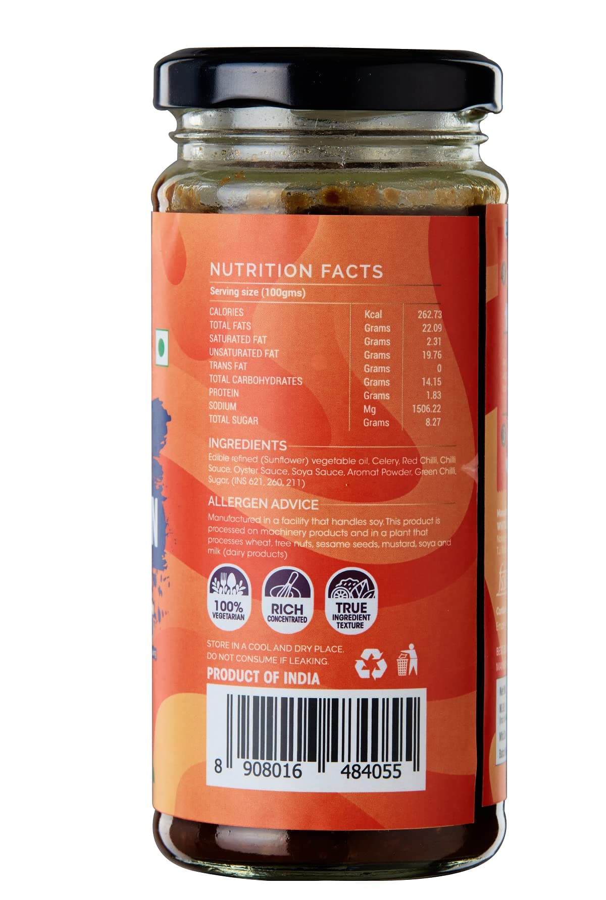 White Light Jain Manchurian Sauce | No MSG / Ajinomoto | Vegan | No Onion No Garlic | Gluten Free |250gms — image 2