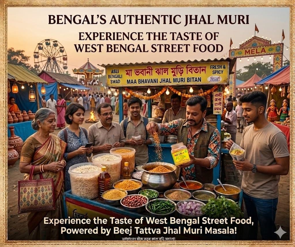 Beej Tattva Kolkata Jhal Muri Masala |No Onion| No Garlic|JarPacking | 50 Grams | For Healthy Cooking | All Seasonings Spices | Pure & Hygiene | Spice Mix | Authentic Taste | Premium Masala — image 7