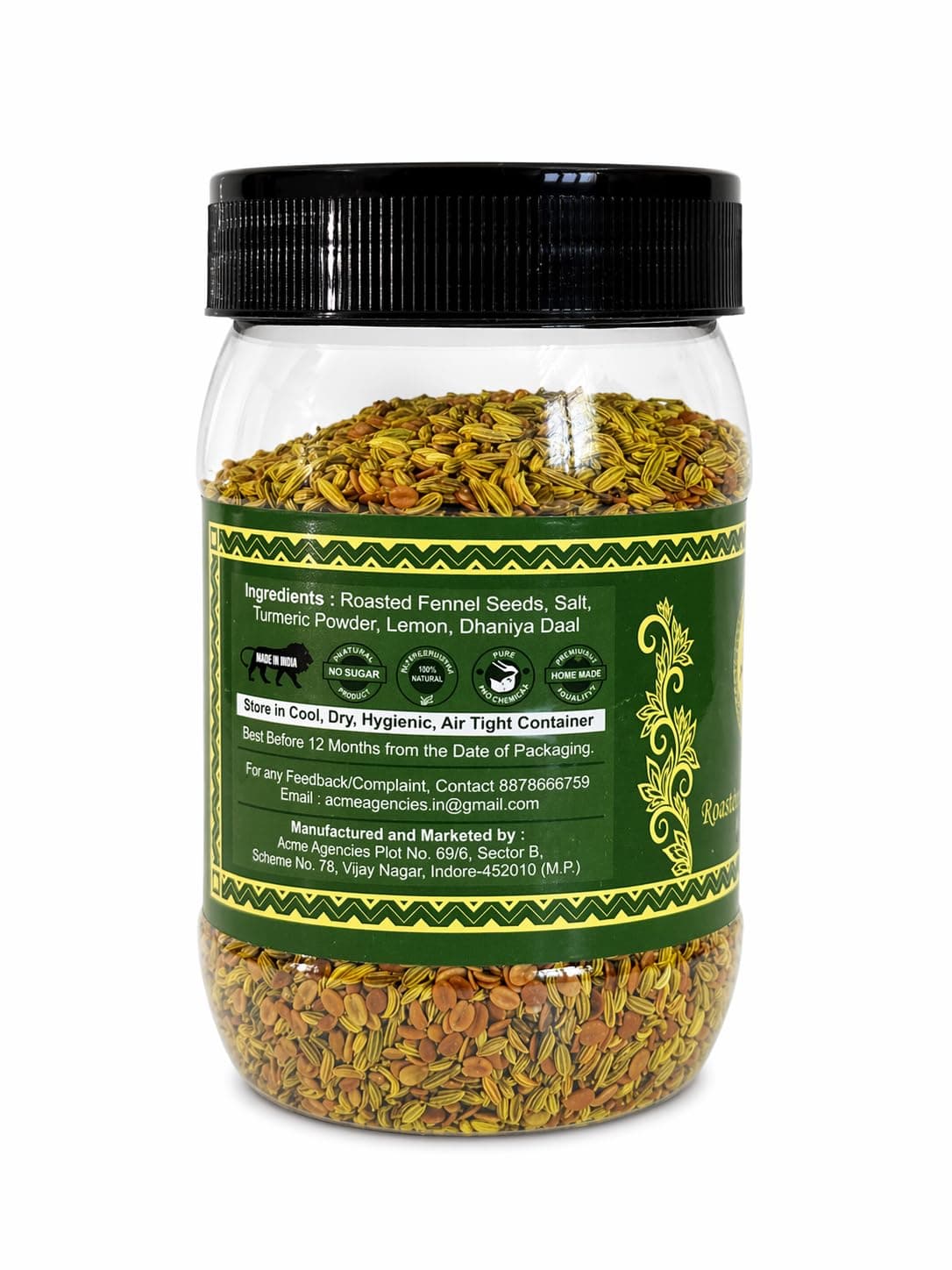 Jyoti Ben's Mukhwas - Roasted Fennel Seeds (Saunf) With Dhana Daal, 1 Count - 200 Gm — image 8