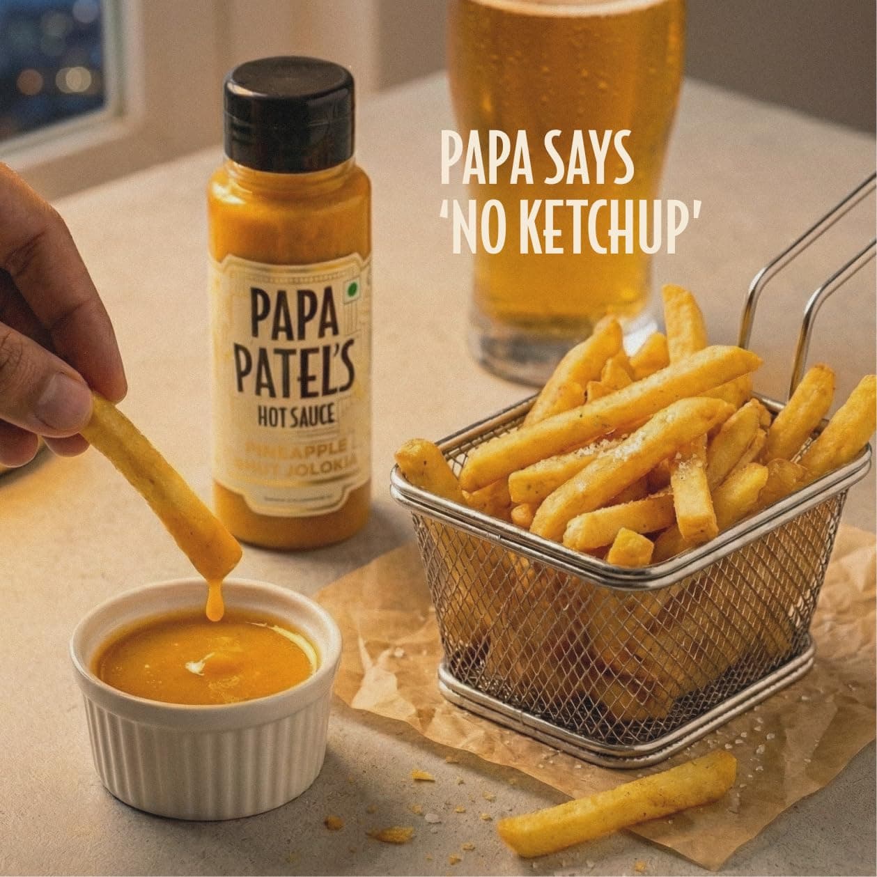 Papa Patel’s Pineapple Bhut Jolokia Hot Sauce (250g) — Real Pineapple (25%) | Authentic North East Indian Ghost Peppers | The Ultimate Sweet-Heat Balance | Slow-Crafted for Gourmet Depth | Artisanal Fire & Pure Flavor | No MSG, Vegan & Gluten-Free — image 7