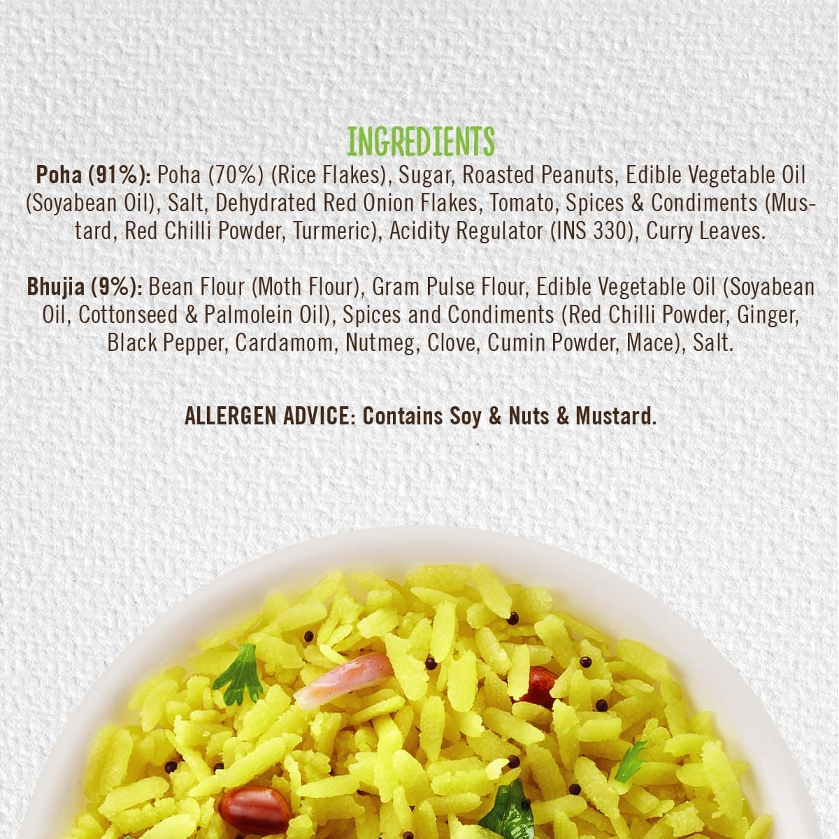 MOM - Meal of the Moment, Poha with Bhujia, 80g - Ready to Eat | Instant Food | No added Preservatives — image 3