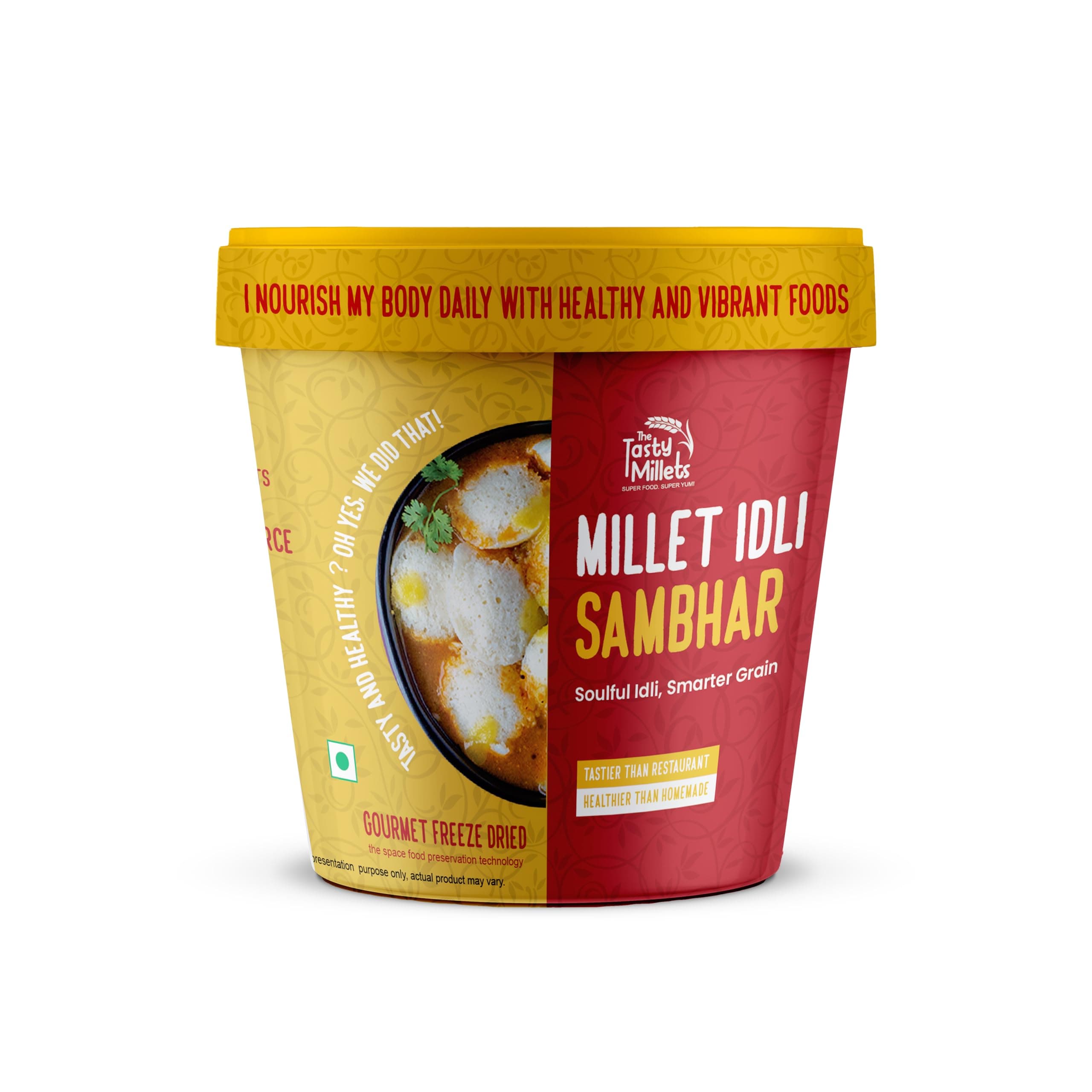 The Tasty Millets South Indian Breakfast Combo | Kodo Millet Idli + Barnyard Millet Upma | High Fibre | Gluten Free | No Refined Flour | Healthy Instant Breakfast Kit — image 3