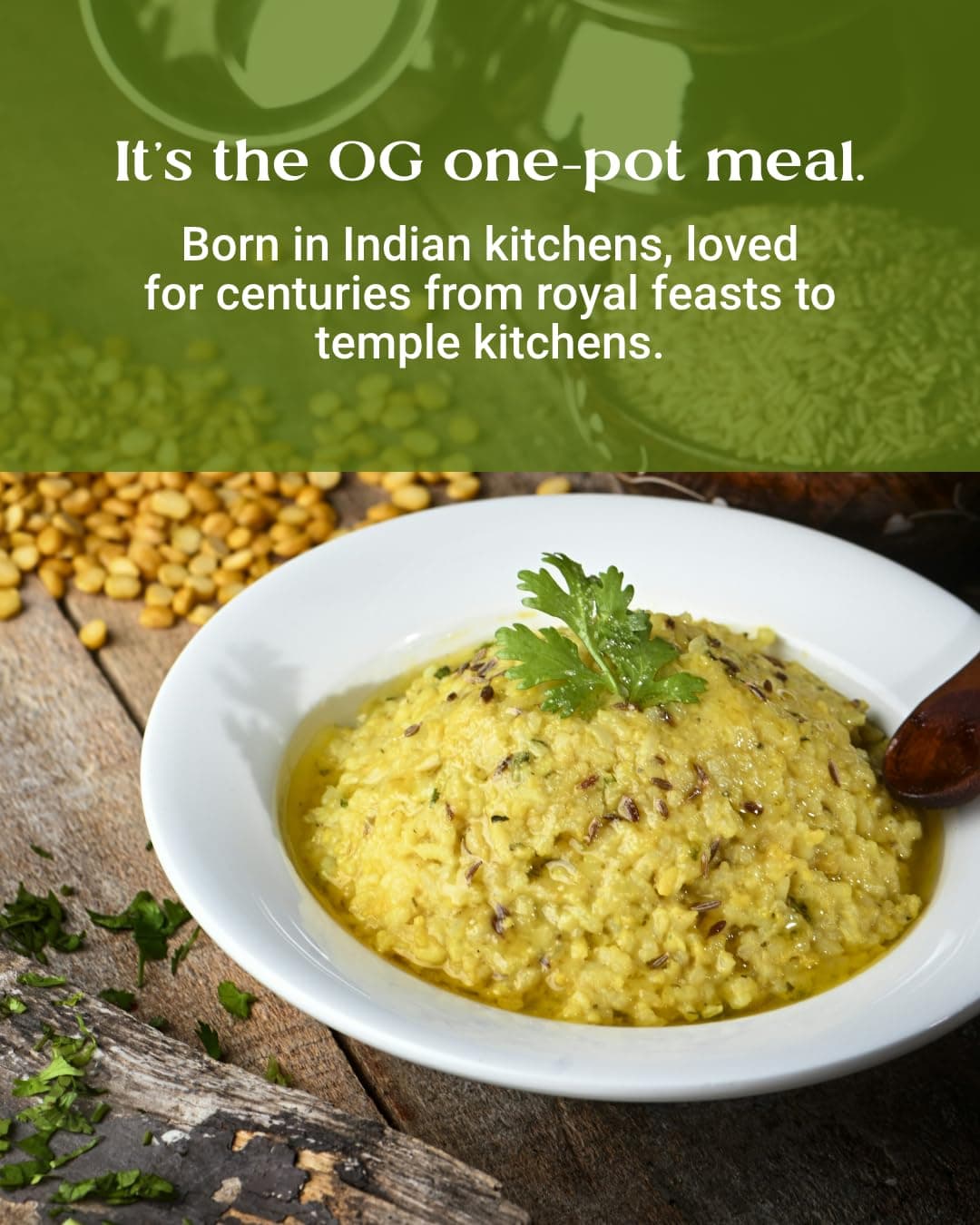 Indic Roots Toor Dal & Moong Dal Khichdi |Instant Food | Healthy | Ready to Eat Full Meal | Gluten Free | No Preservatives, All Natural, Packed Food with no Onion Garlic (Pack of 4) — image 6