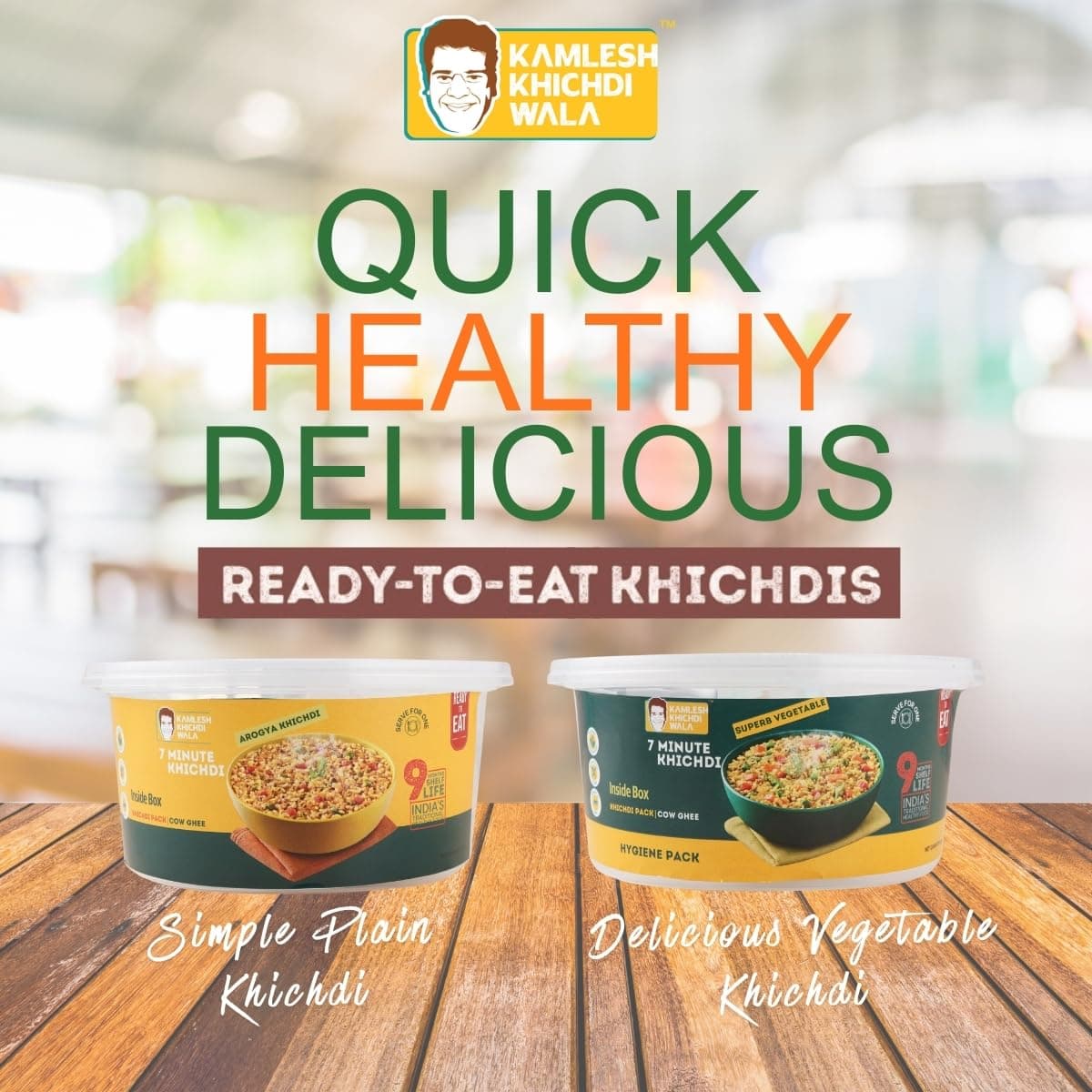 Instant Moong Dal Khichdi | Pack of 3 | Ready-to-Eat |Desi ghee|Just Add Hot Water | Light on Stomach | No Preservatives | Travel & Office-Friendly Indian Meal|wholegrains|No onion, No garlic — image 8
