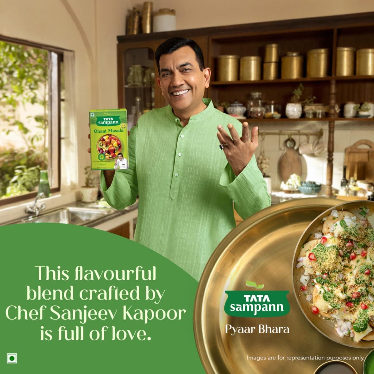 Tata Sampann Chaat Masala with Natural Oils, 100g, Chat Masala Powder, Crafted by Chef Sanjeev Kapoor, With Chef’s Exclusive Tip, Rich Aroma & Flavour — image 4