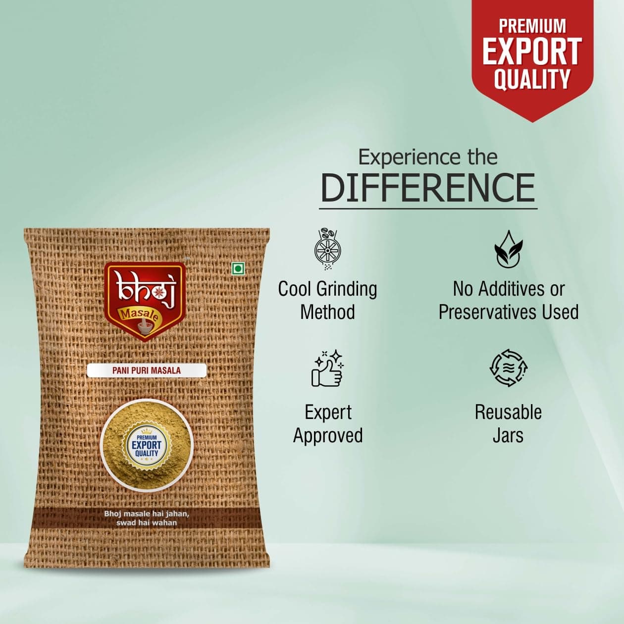 Bhoj Masale Pani Puri 100Gm Each|Aromatic Spice Powder For Flavorful Indian Cooking|For Flavorful Cooking|No Artificial Flavor Added. No Colour,No Preservatives,No Onion&No Garlic(Jain Masale) — image 5