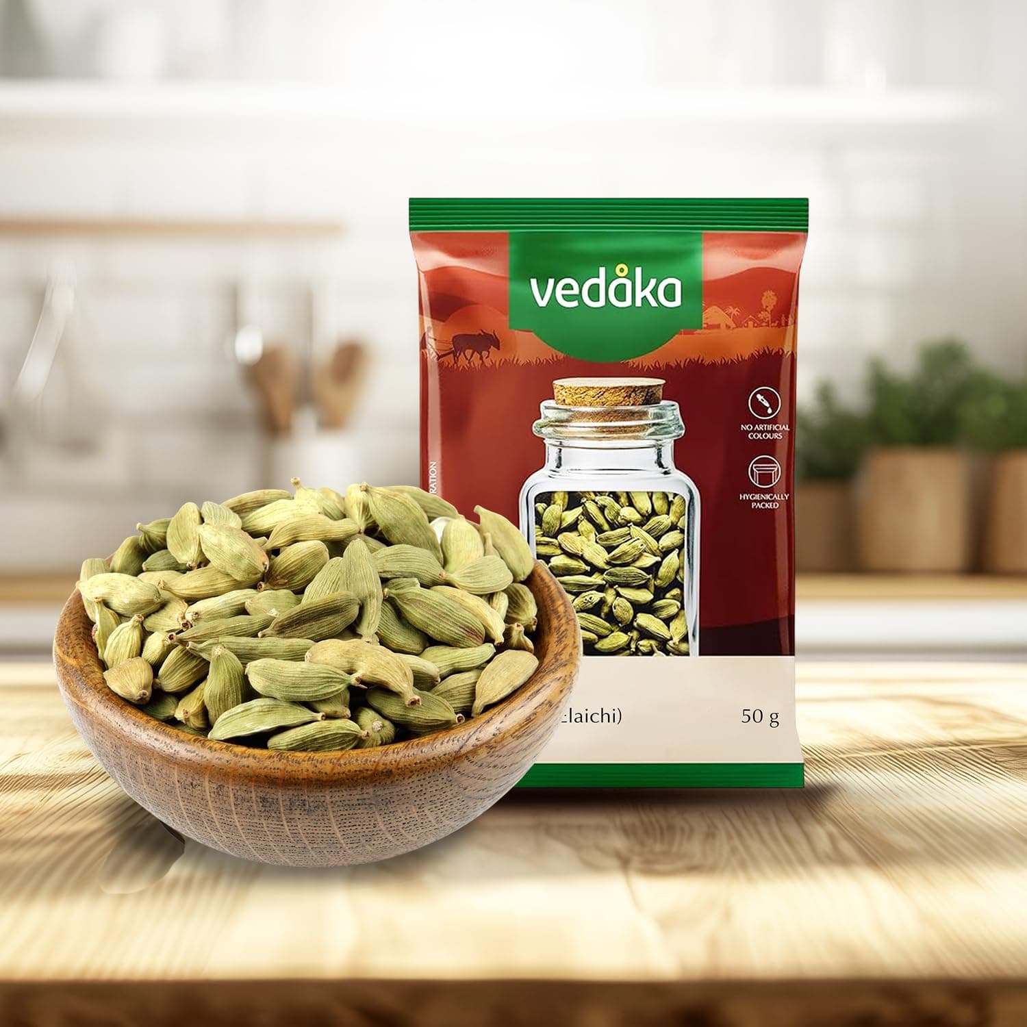 Amazon Brand - Vedaka Cardamom (Elaichi) Whole, 50 g, Small — image 6