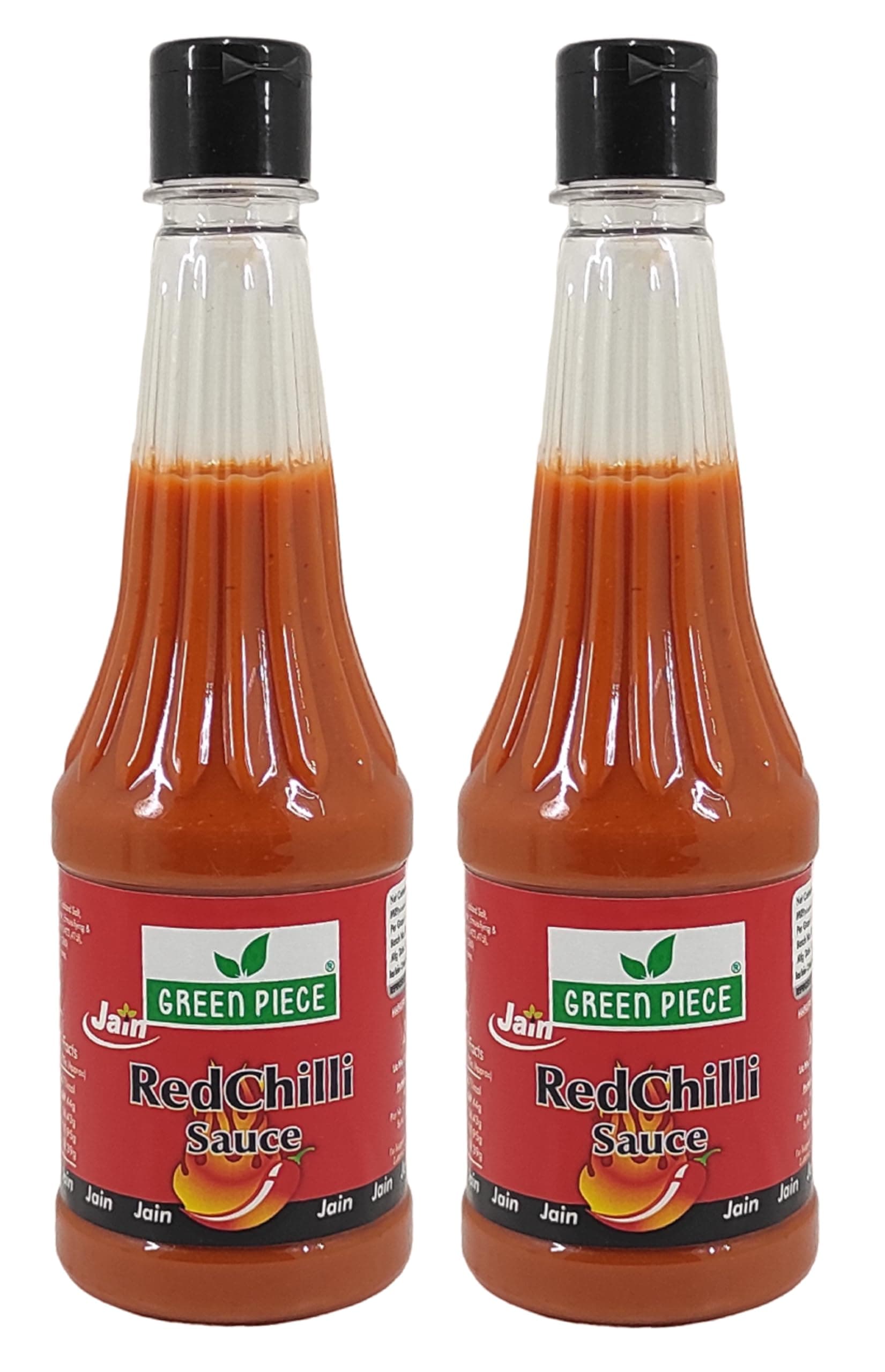 Green Piece Jain Sauce With No Onion/Garlic Red Chilli Sauce/Catchup .(Pack of 2) (1000 ml) — image 2