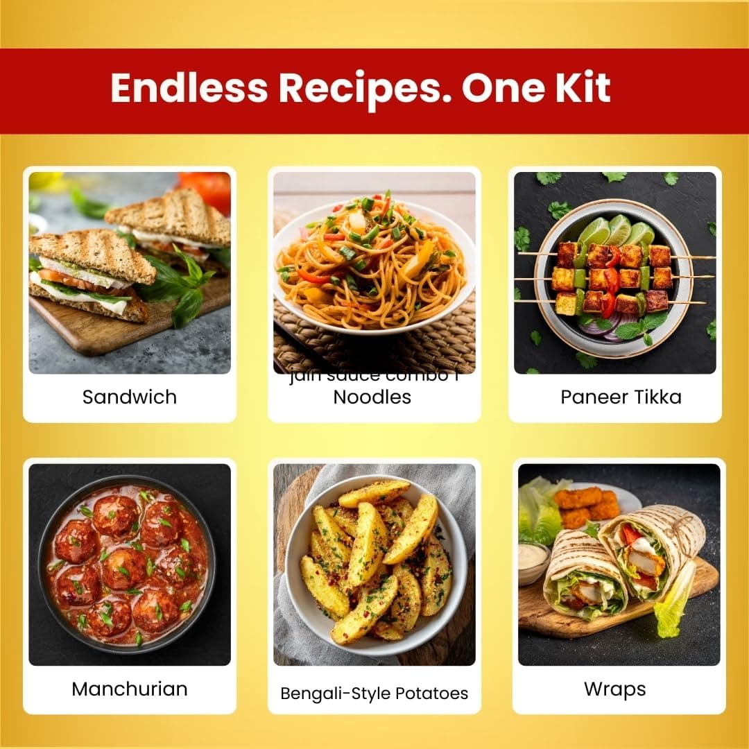 Gusto Foods Jain Sauce Combo | Schezwan Sauce and Mustard Kasundi | Zero Onion and Garlic | Spicy & Tangy | No chopping, grinding | No extra prep needed — image 6
