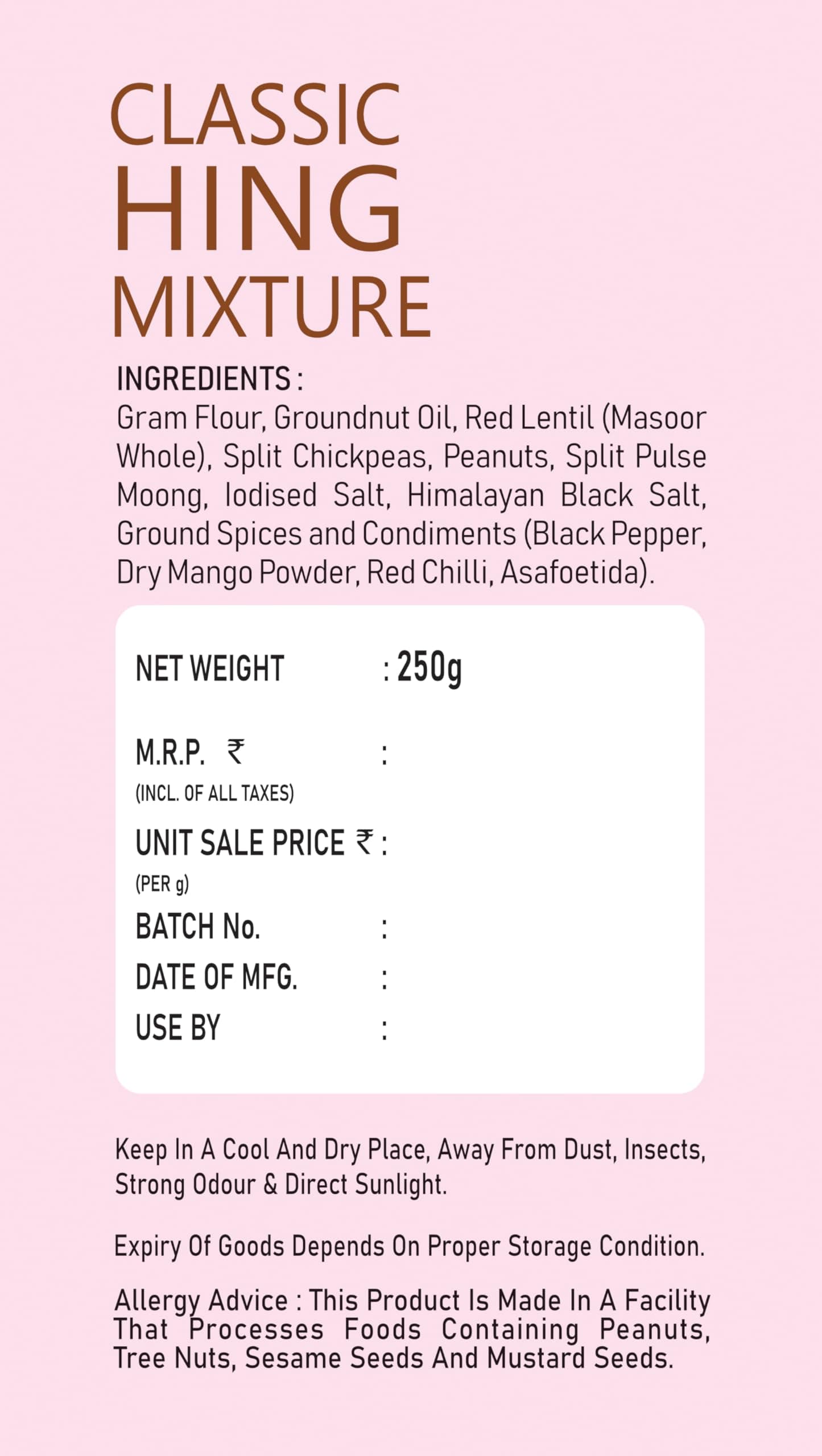 Chudamani Classic Hing Mixture, Kettlecooked Snacks, Traditional Handmade, Crunchy Hing-Flavoured Mixture, Healthy Indian Snacks, Palm Oil Free - 250gm — image 6