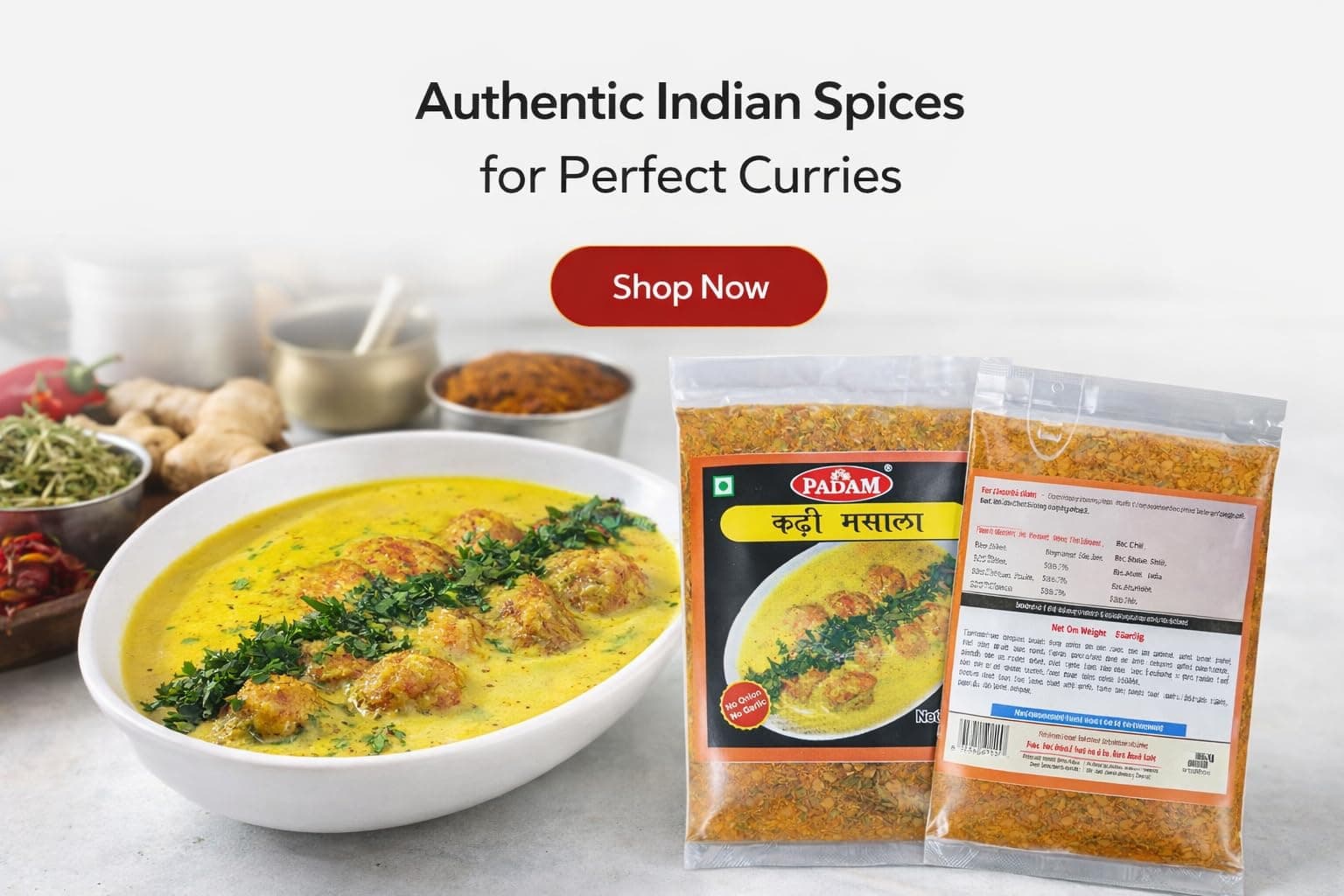 Padam Kadhi Masala, No Onion No Garlic, (Pack of 3x50g) — image 7