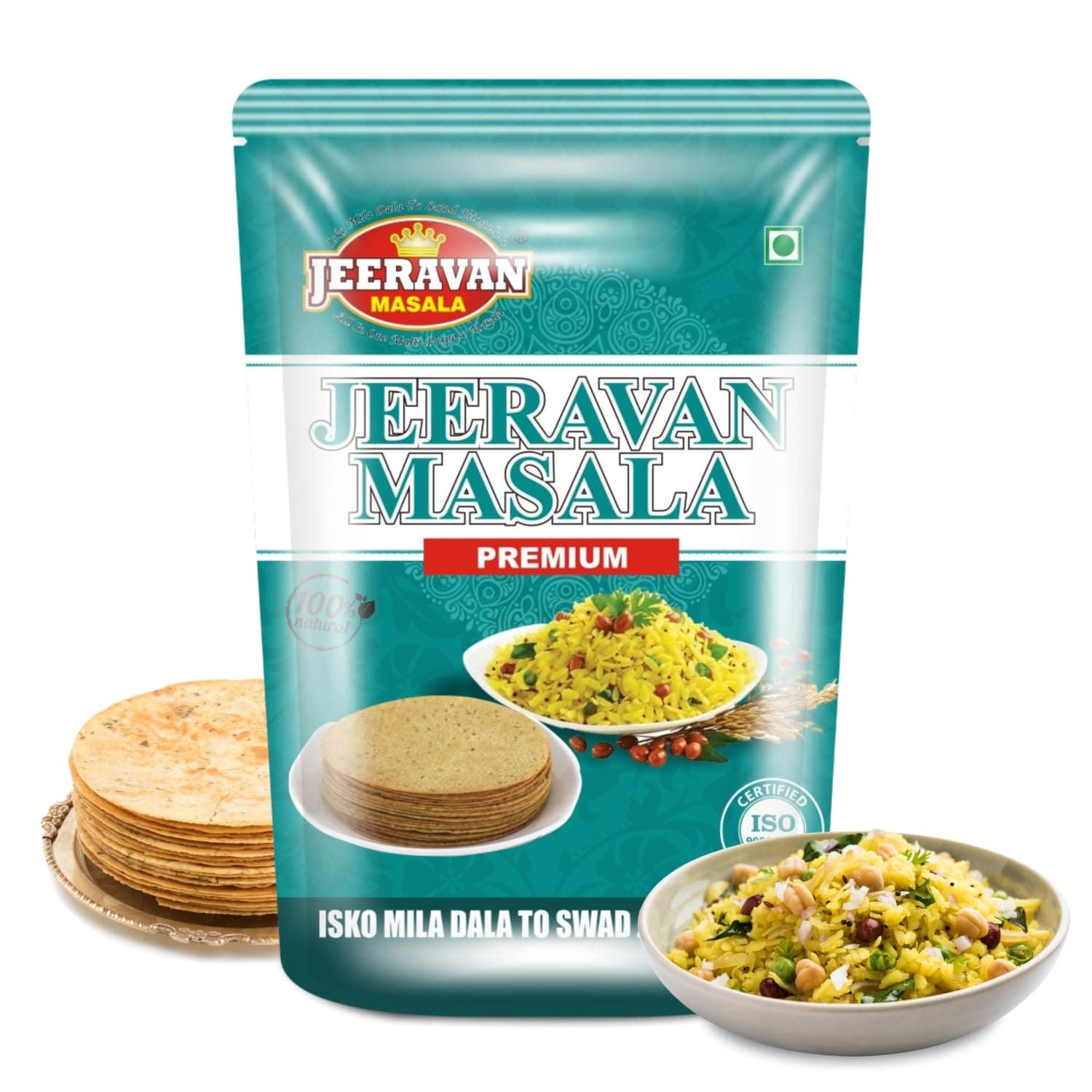 JEERAVAN Masala Standard - Poha,Pakoda Spice Powder for Raita Fruit Chaat Masala Natural Hing Jeeravan Mix Powder 500 gm (Pack of 1) — image 2