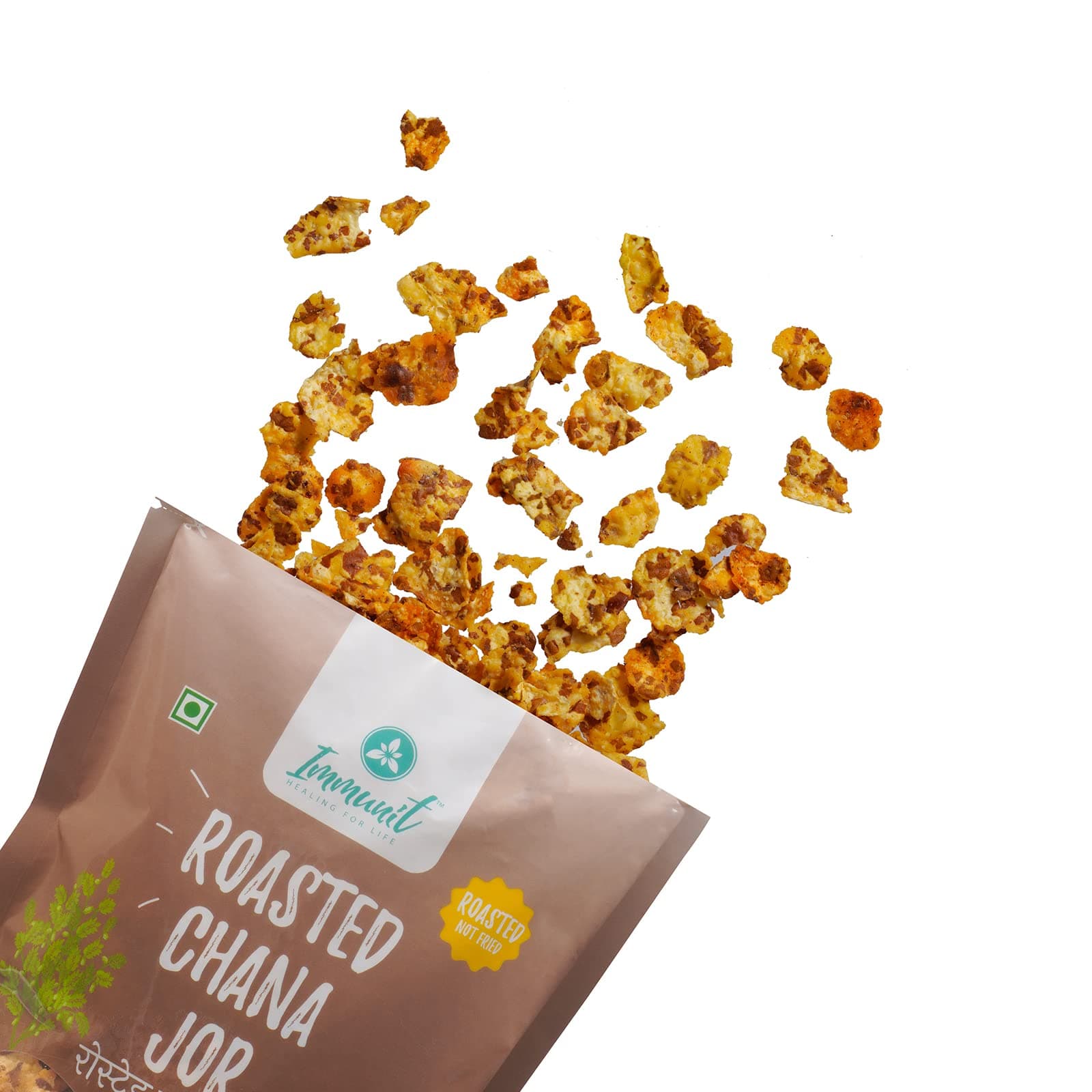 Immunit Gluten Free, Low Fat Roasted Chana Jor | Healthy & tasty office/party snack, No Preservatives, 150 Grams — image 2