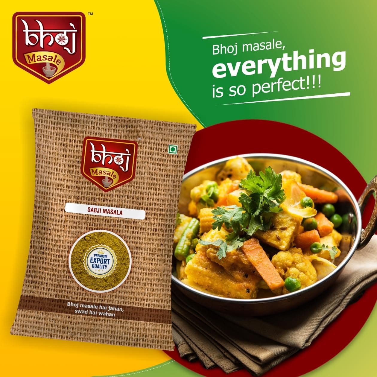 Bhoj Masale Sabji Masala Powder 100GM | Spices with Natural Ingredients For Healthy and Delicious Cooking. No Colour, No Preservatives, No Onion & No Garlic (Jain Masala) — image 7
