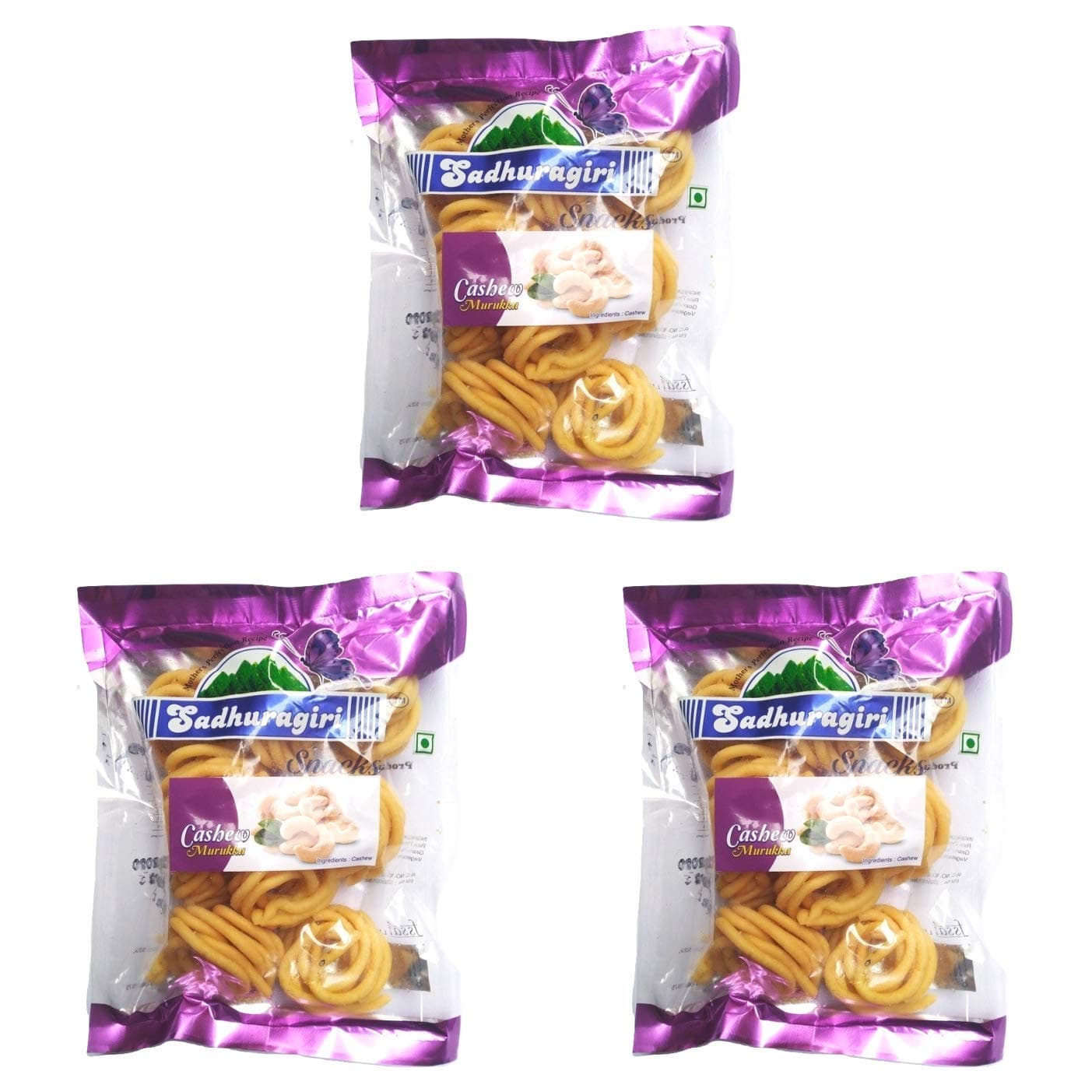 Sadhuragiri Cashew Murukku (120g x Pack of 3) — image 2