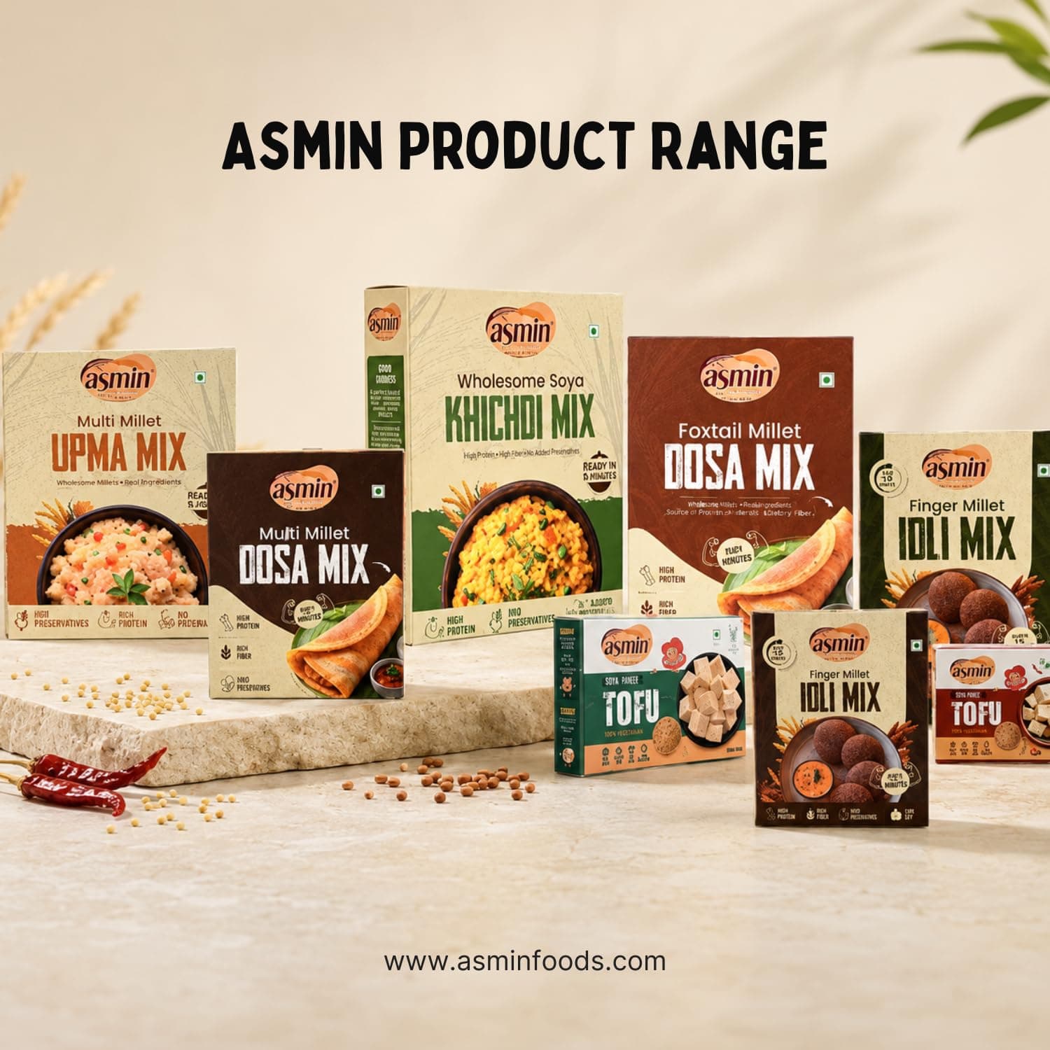 ASMIN Foxtail Millet Dosa Mix 200g | No Maida,No Palm Oil | Zero Cholesterol | No Presevatives | High Protein & High Fiber | Ready to Cook Healthy Millet Dosa Premix — image 8