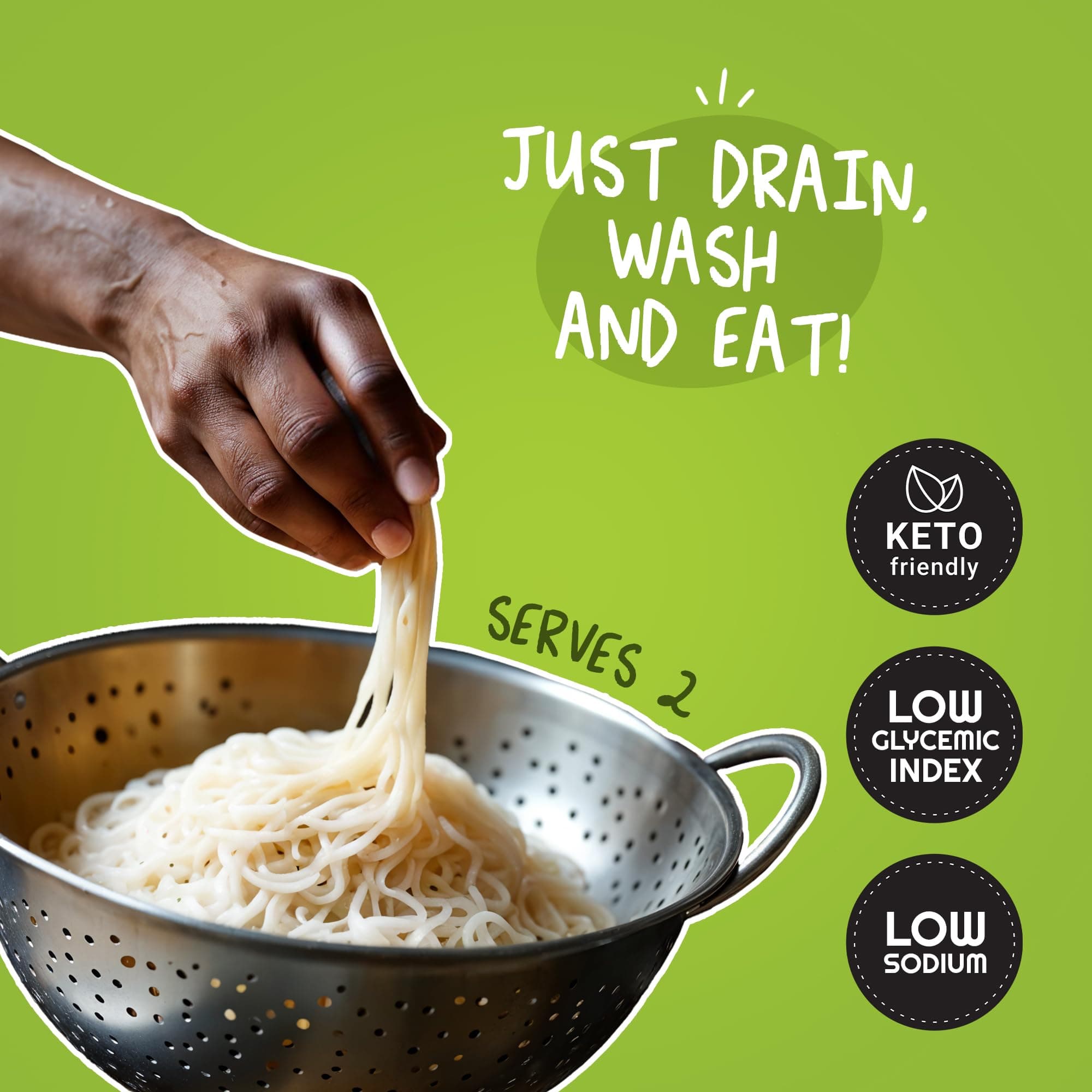 MOI SOI Shirataki Udon Noodles, 250g | Low Carb 6Kcal Only | Keto Friendly | Gluten Free | Vegan Friendly | Good for diabetics | Low Calorie Konjac Miracle Noodles | Fat-Free | Ultra-Low Calorie Konjac Miracle Noodles — image 4