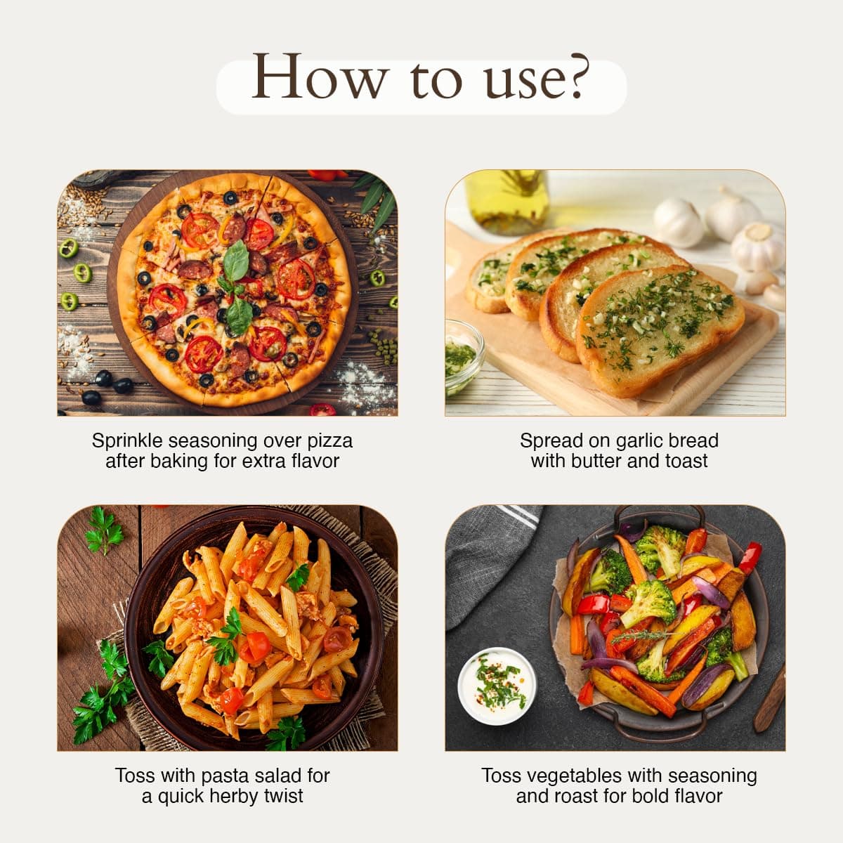 Geo-Fresh Organic Pizza Pasta Seasoning, 25g | Aromatic & Flavourful Blend | Sprinker for Pizza, Pasta, Stews, Salads | No Artifical Colour & Preservatives| 100% Organic, Non-GMO, USDA Certified, Jaivik Bharat Certified — image 6