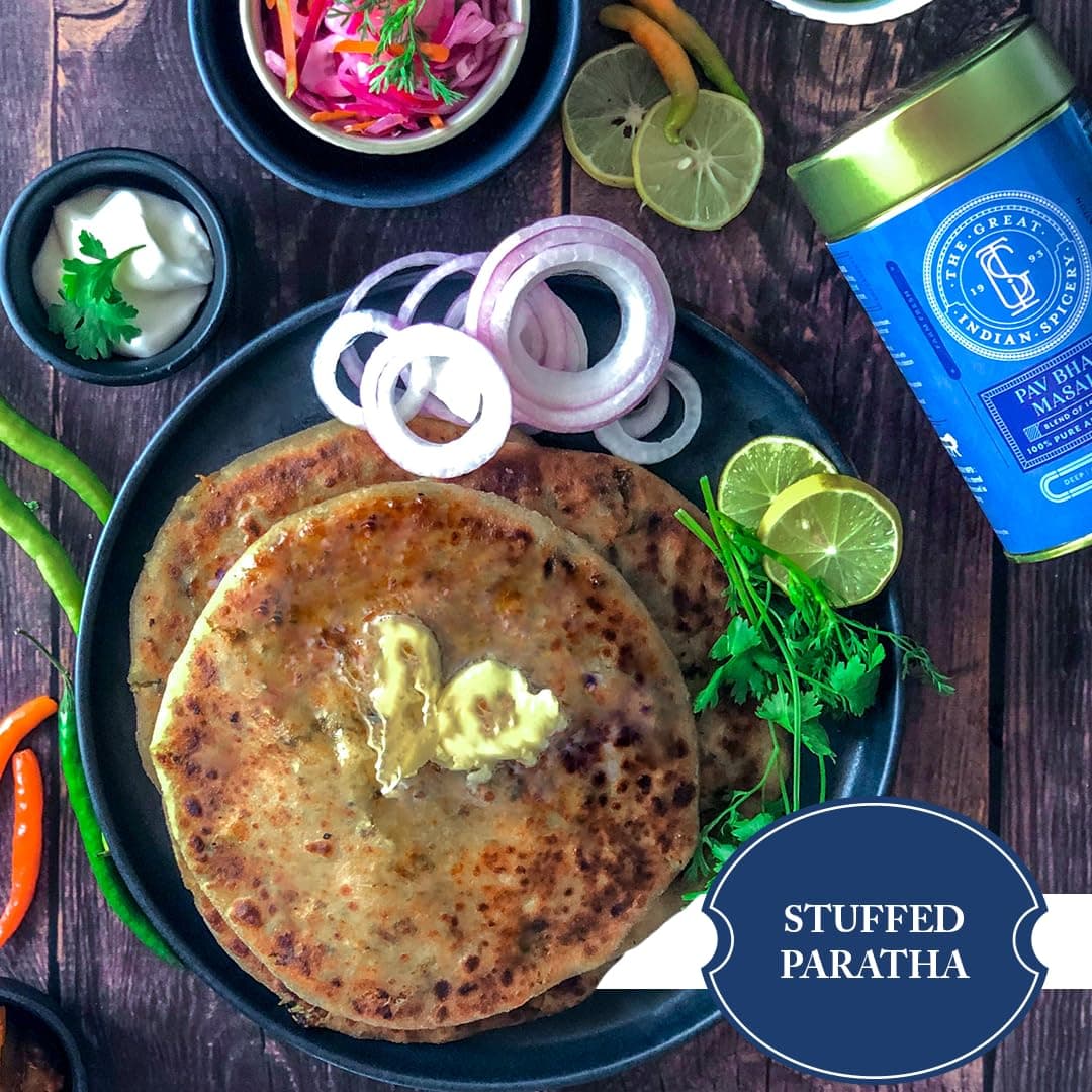 The Great Indian Spicery | Pav Bhaji Masala - 100gm Tin | Steam Sterilisation, Farm Fresh, Authentic Blend of 14 Spices, Non-Adulterated, No Added Color & Preservative | Deep & Aromatic Home Cooking — image 5