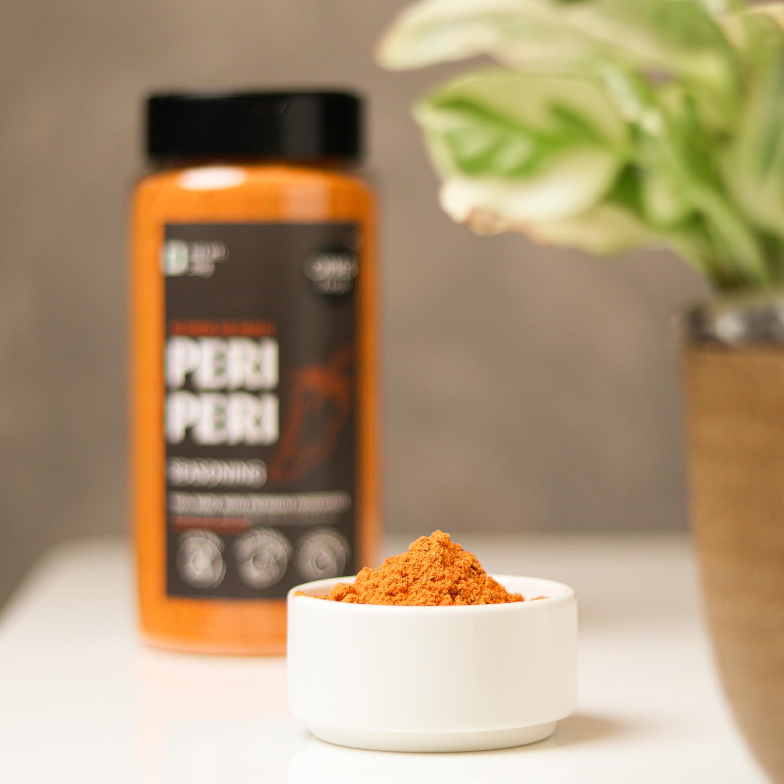 Omas Fresh Jain American Peri Peri Seasoning | No Onion, No Garlic Peri Peri Seasoning Best for Makhana, Pop-Corn, Savouries (250g, Jain Peri Peri) — image 2