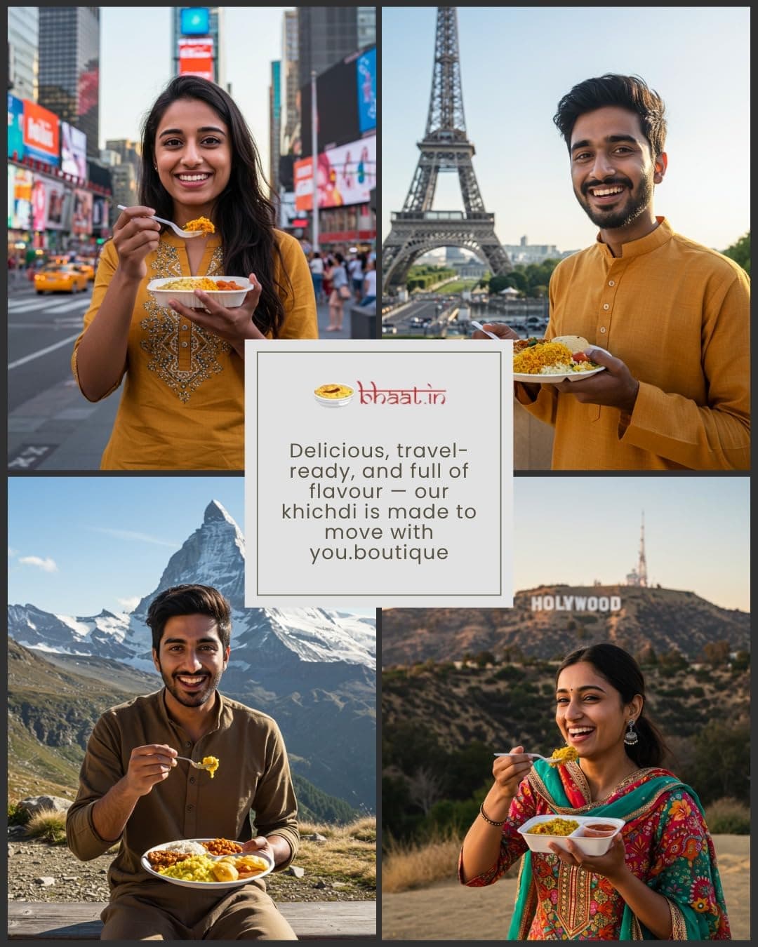 Bhaat.in Instant Bajra Khichdi |Pack of 2|PROTEIN 10GM |Wholegrain| Millet Meal |NO PALM OIL| Ready to Eat Healthy Meal | Pack of 2 | Just Add Hot Water | Gluten-Free | No Onion, No Garlic | Multigrain|Travel-Friendly | Daily meal|Ready to eat breakfast — image 3