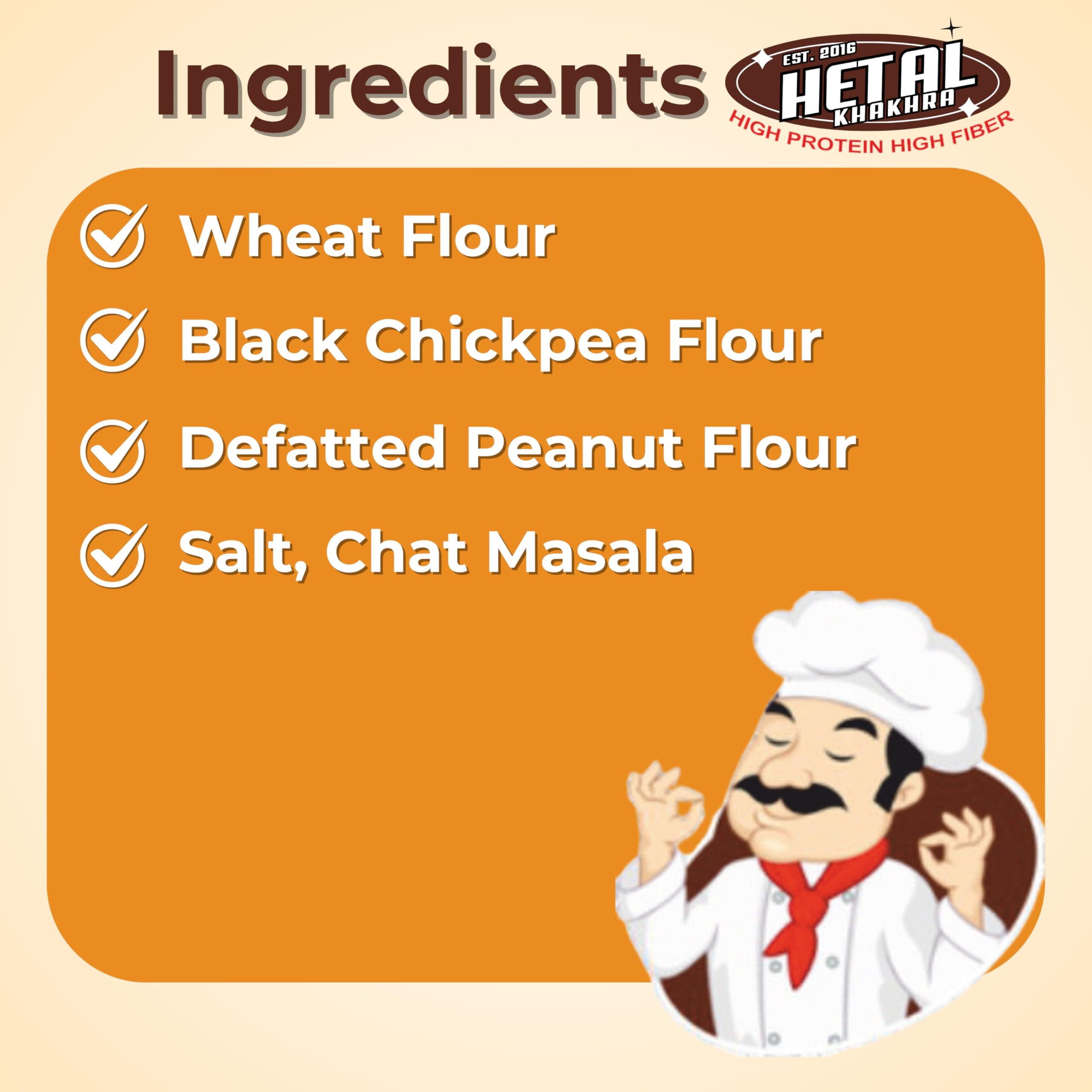 Chat Khakhra | JAIN | Crispy | Ready To Eat | High Protein High Fiber| No Palm Oil | 200g Vacuum Pack Of 2 — image 7