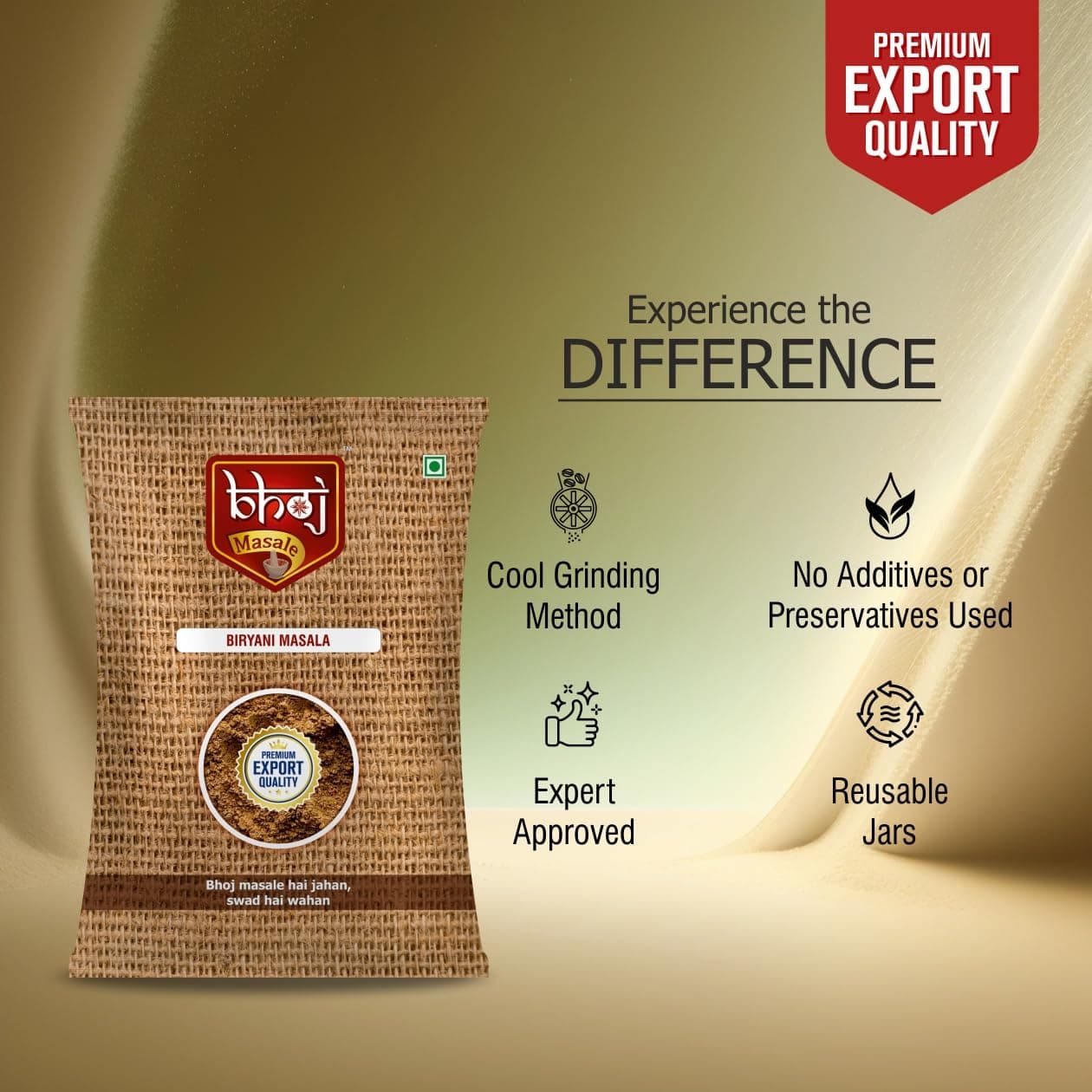 Bhoj Masale Chole Masala 100GM | Blended Spice With Natural Oils for Authentic Taste and Colour | For Healthy Delicious & Flavourful Cooking. No Colour, No Preservatives (Jain Masala) — image 4