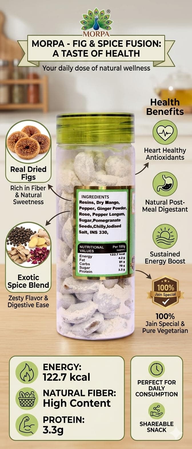Morpa Dankh Vati Candy Jain Special Traditional Digestive Candy and Mouth Freshener Sweet and Tangy Ayurvedic Style Pachak Goli | Refreshing After Meal Treat Hygienically Packed 100% Veg — image 3