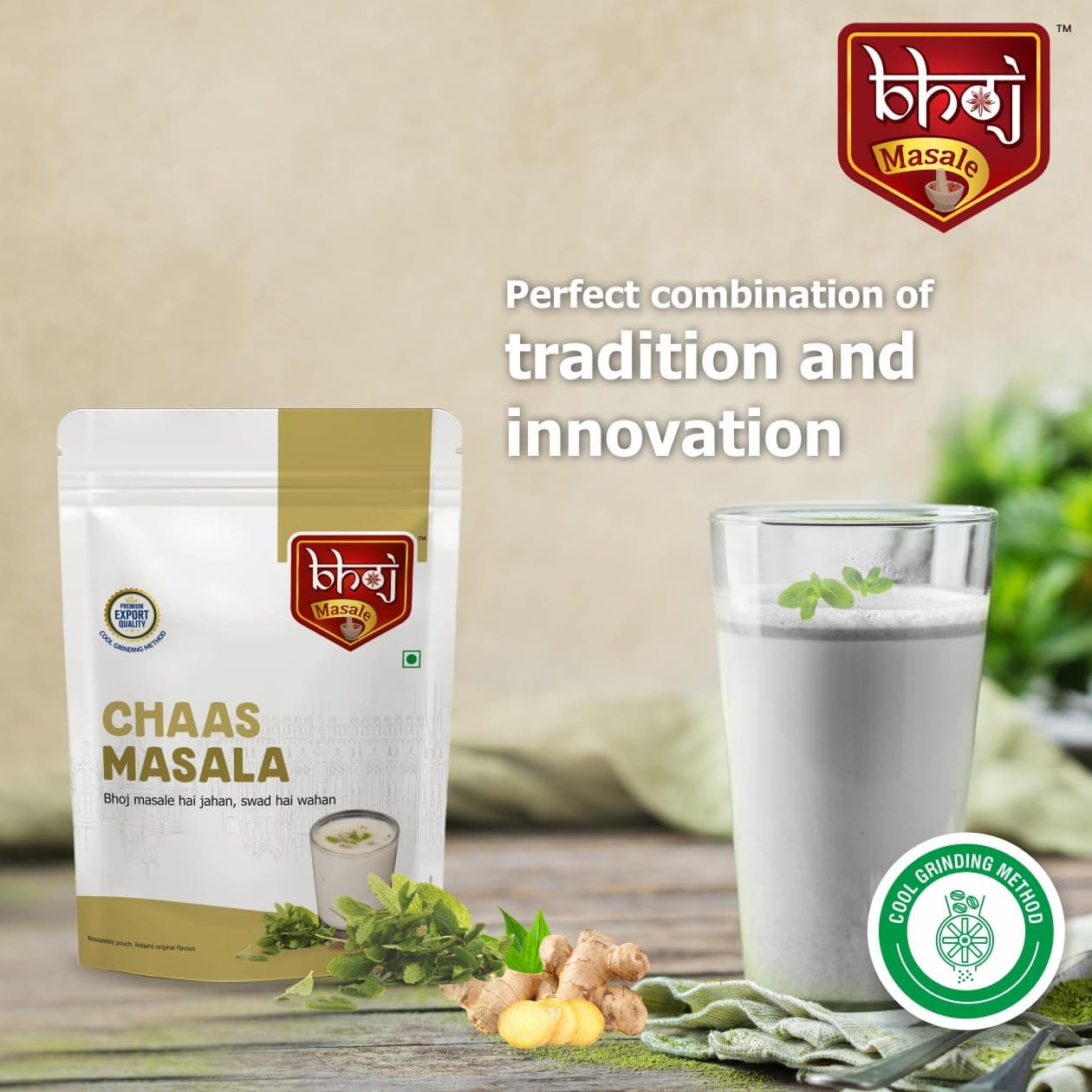 Bhoj Masale Chaas Masala 200GM | Buttermilk Masala | Helpful for digestion | Indian Spice Masala | Zero Additives And Preservatives. No Colour, No Preservatives, No Onion & No Garlic (Jain Friendly) — image 6