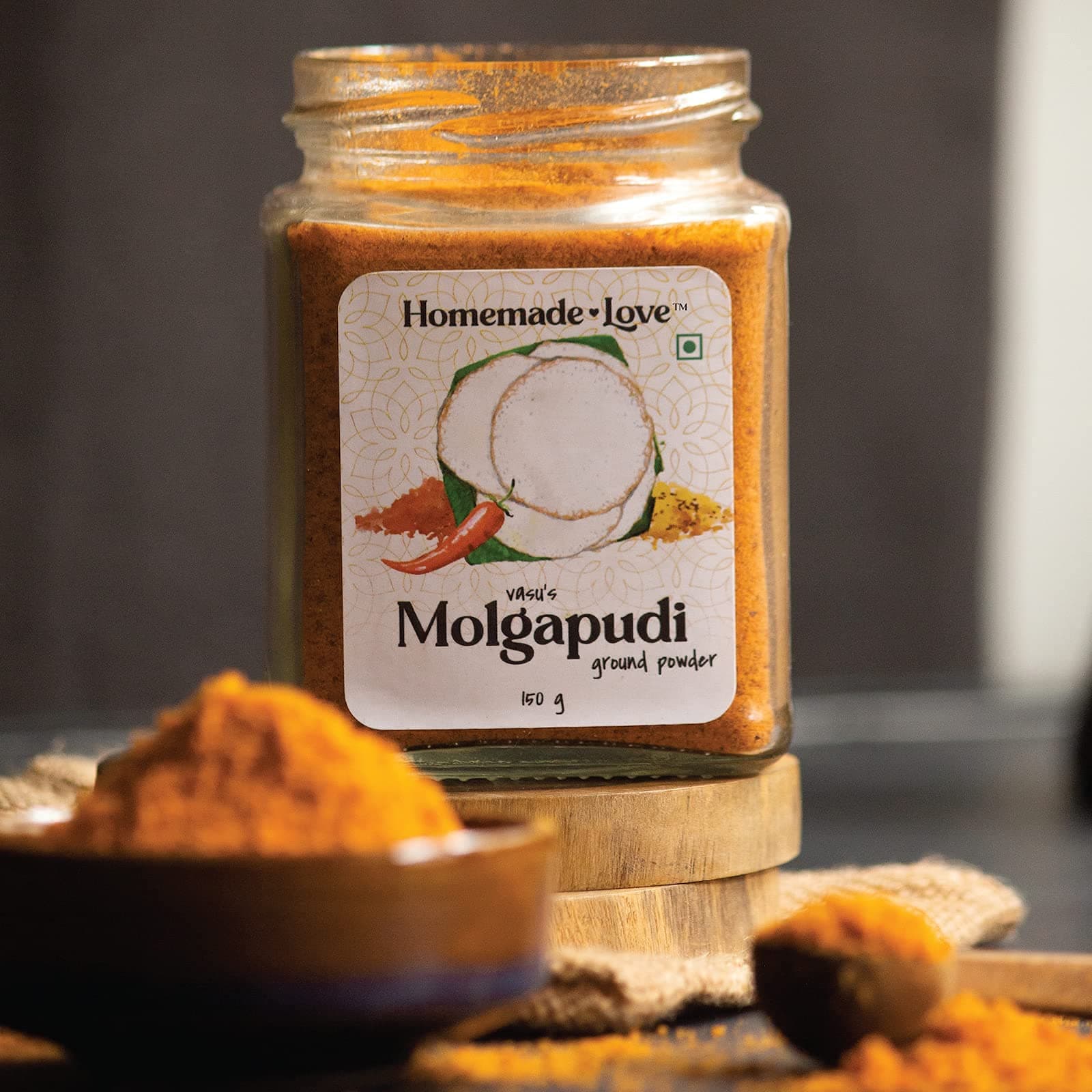Homemade Love Idli Chutney Powder (150g)| South Indian style Molgapudi | Instant Gunpowder Chutney | Perfect for Idli, Dosa, Appam, Rice, Chapati, and Roti | No Added Onion and Garlic — image 8