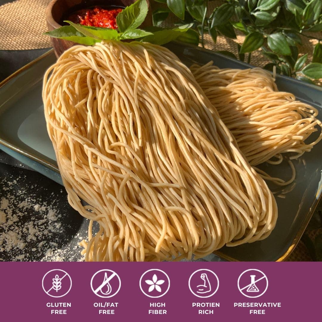 Millet Me by Kuizeens Gluten-Free Kodo Noodles - 110g (Pack of 1) | Protein & Fiber-Rich | Easy-to-Make | Rich in Nutrients | No MSG | No Preservatives | Low Glycemic | Vegan & Wholesome | Easy to Digest Healthy Noodles | Jain | No Onion & Garlic | Ready in Minutes — image 5