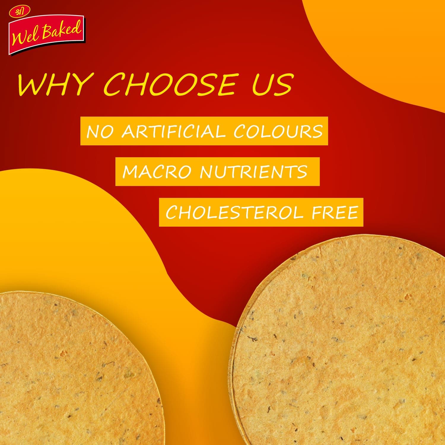 Wel Baked Whole Wheat Khakhra (Mast Masala) - Pack of 4, 200 Gms Each | Dry Chapati | Khakra Fresh Gujarati Namkeen Snacks | Ready To Eat - Roasted - Khakhra Snacks| Vacuum Packed — image 5