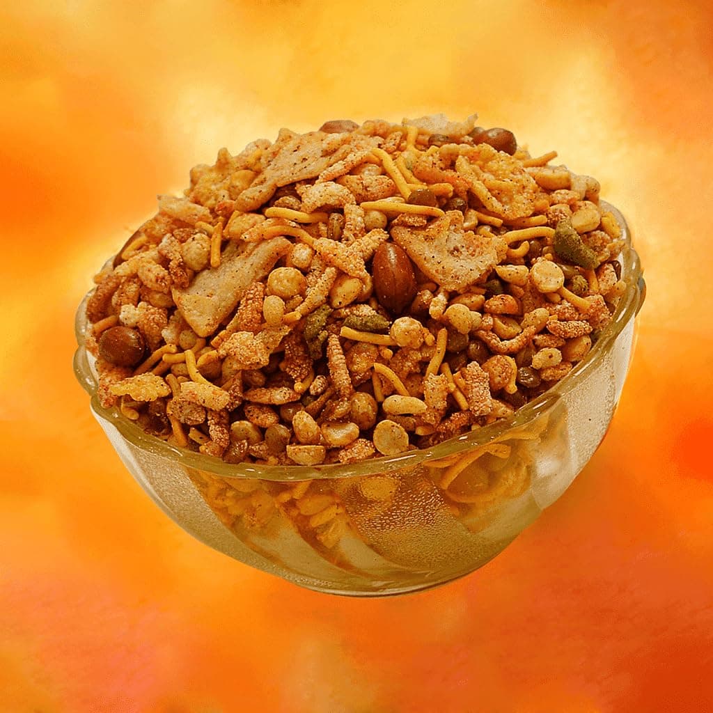 JAIN Navratan Mixture, Size - 360gm, Zipper Packing, Royal 9-Ingredient Indian Namkeen Blend with Crispy Textures & Bold Masala Flavours, Ready to Eat — image 3