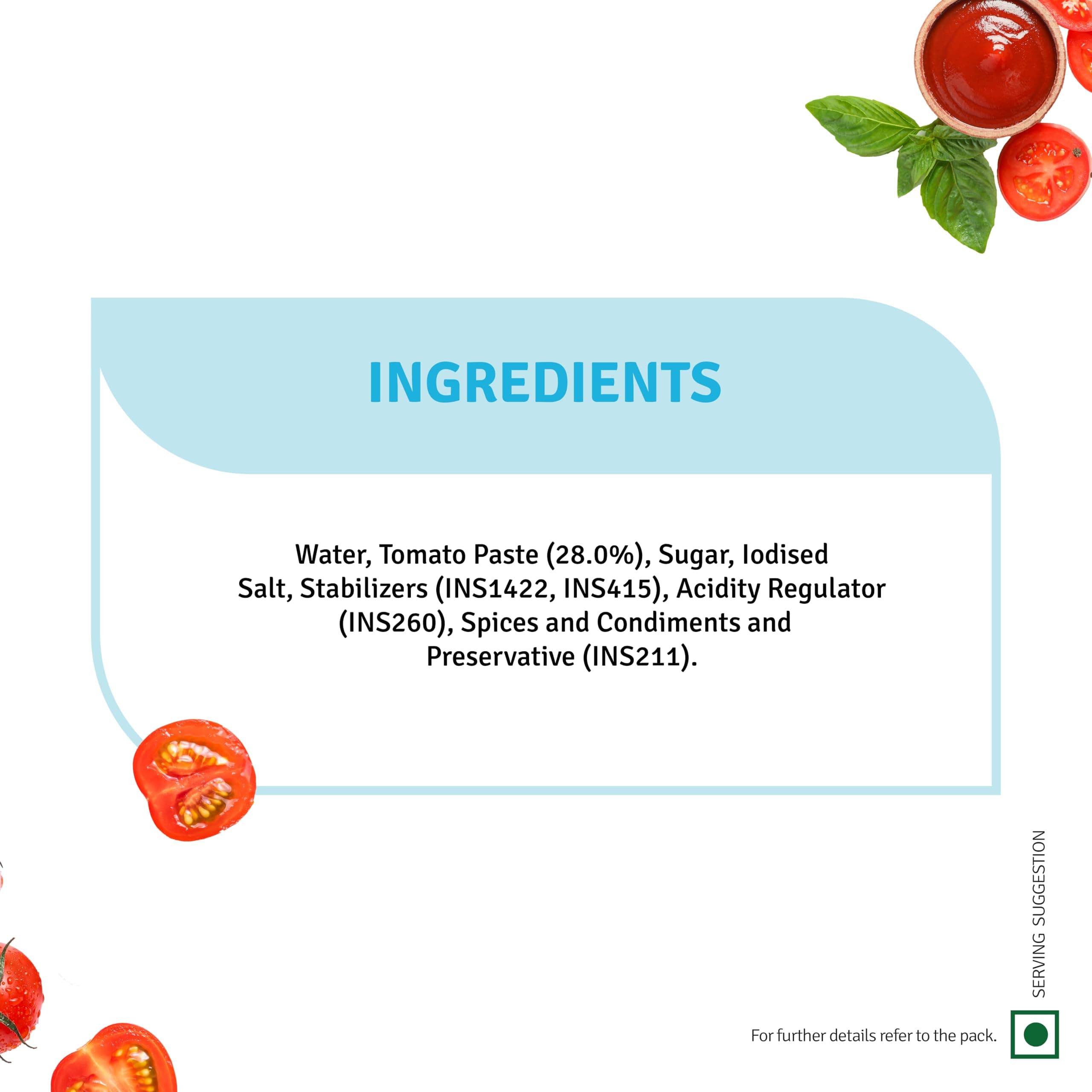 Veeba Chef's Special Tomato Ketchup No Onion No Garlic (900G) — image 6