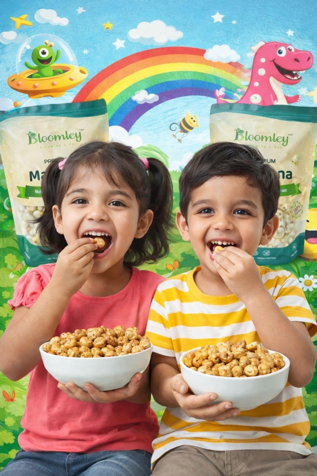 BLOOMLEY Premium Makhana (Fox Nuts), Whole Lotus Seeds, Light Crunchy Texture with Mild Natural Taste, Ready to Eat Snack, 200g — image 5