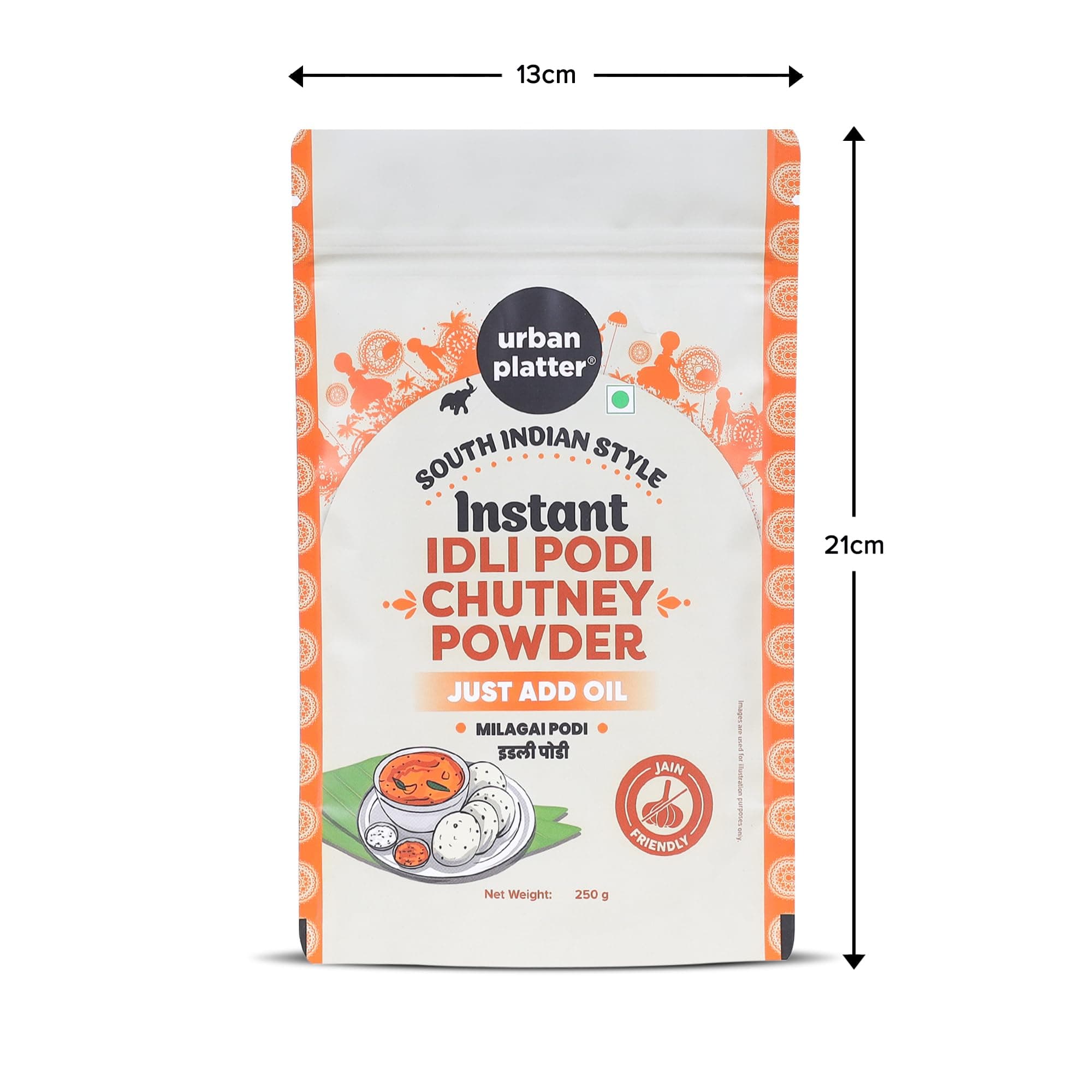 Urban Platter South Indian Style Instant Idli Podi Chutney Powder, 250g (Milagai Podi | South Indian Gunpowder | Ready-to-Use | Perfect for Idli, Dosa and Rice) — image 8
