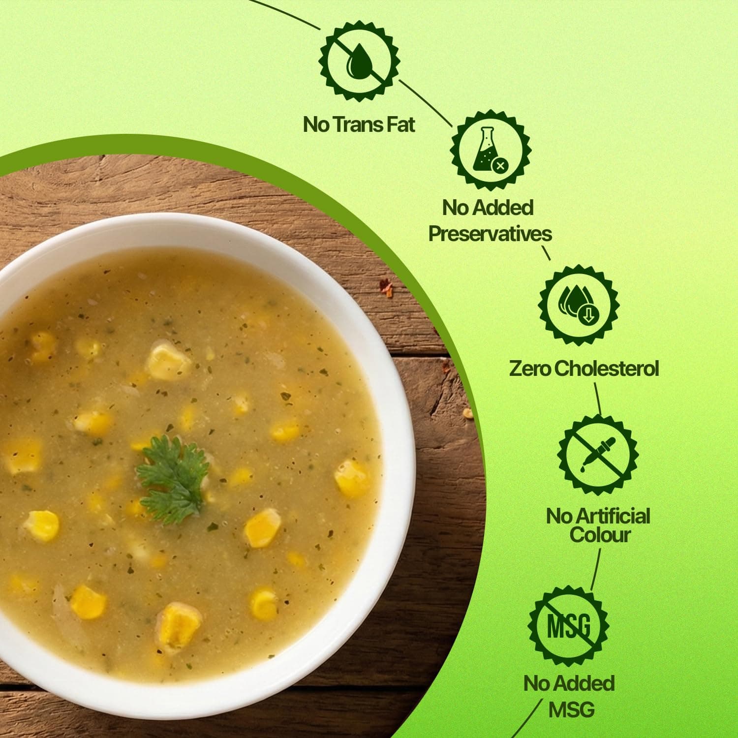 Tit-Bit Sweet Corn Soup Powder, Pack of 5 (250g), Instant Creamy and Tasty Corn Soup, No Onion No Garlic, Ready-to-eat Soup Packets for Easy Preparation — image 4