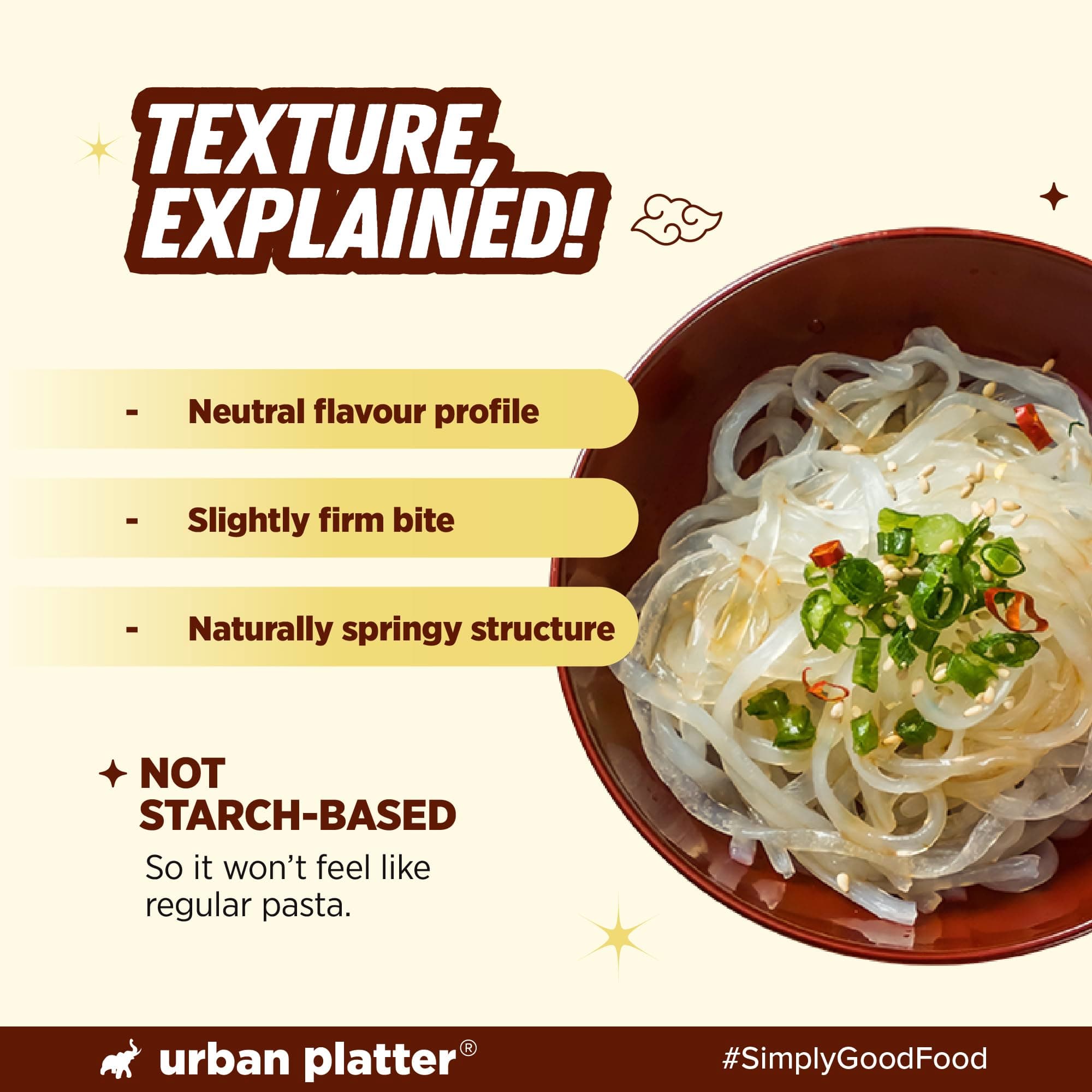 Urban Platter Shirataki Konjac Noodles, 270g, Pack of 3 (Fat-Free, Gluten-Free, Low Carb, Ready to Use) — image 9