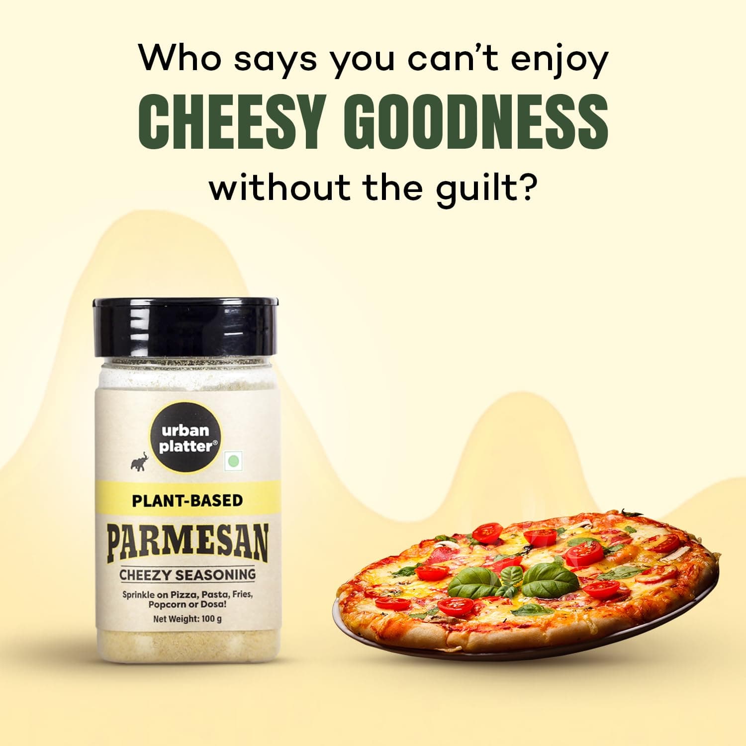Urban Platter Parmesan Style Seasoning, 100g (Savoury Umami Sprinkle | Clean-Label | Ideal for Pasta, Salads, Snacks) — image 5