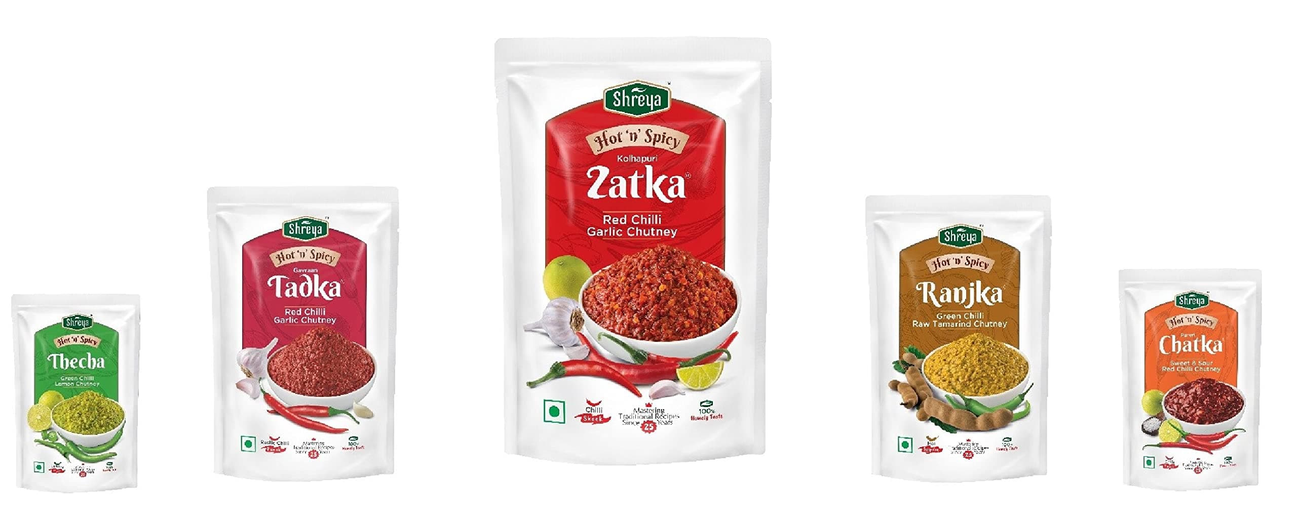 SHREYA Combo Packets (100 GM Pack of 5 Varieties)