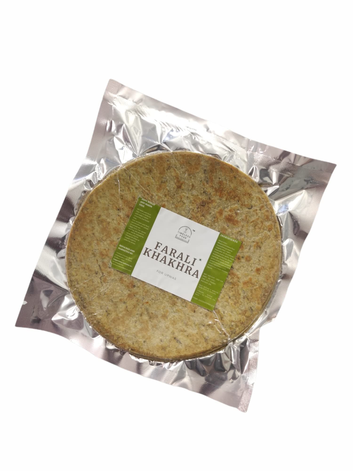 Timeless Food Farali Khakhra 200g | Wheatless Sahgar Khakhra for Upwas & Vrat | Fasting Snack | Healthy & Crunchy — image 8