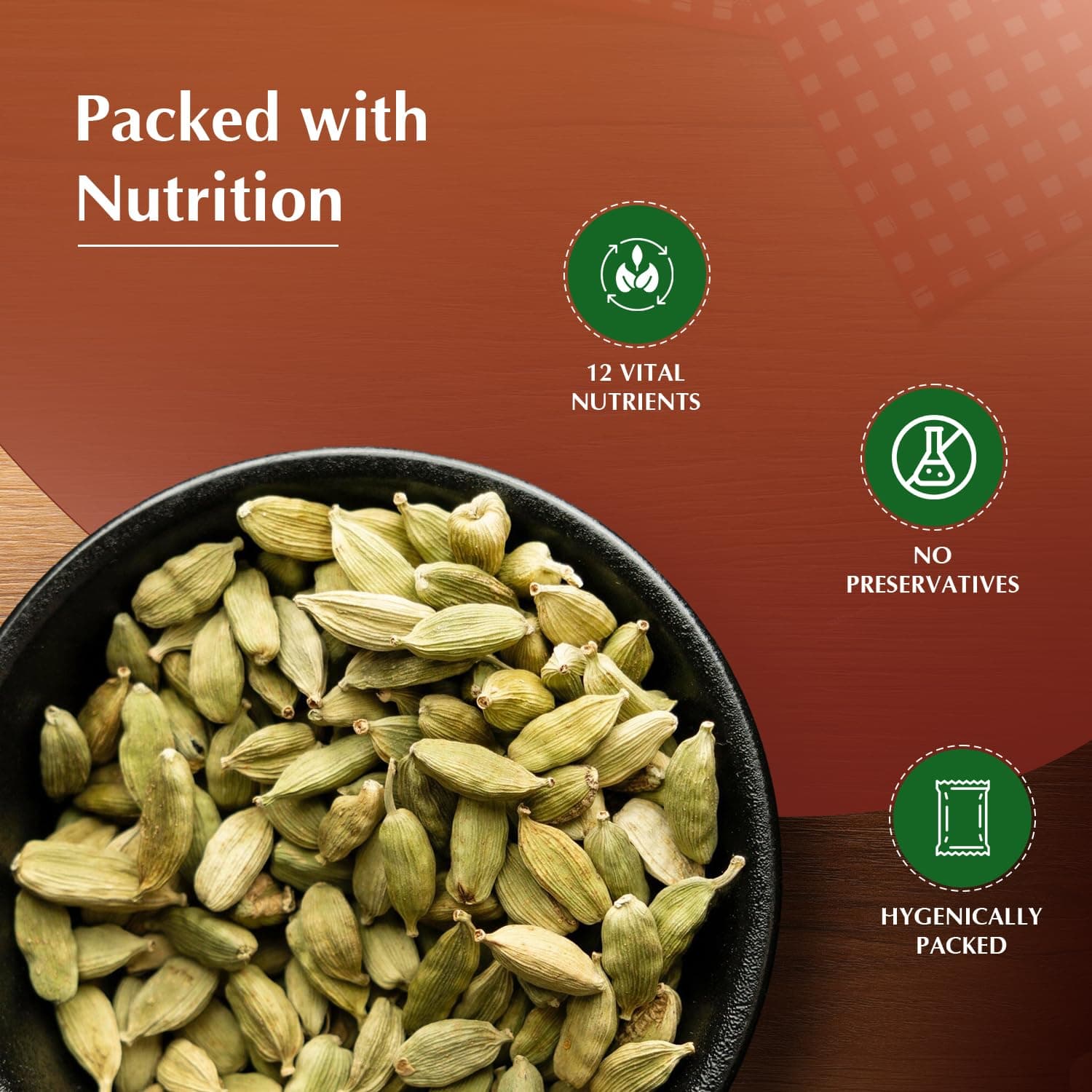 Amazon Brand - Vedaka Cardamom (Elaichi) Whole, 50 g, Small — image 4
