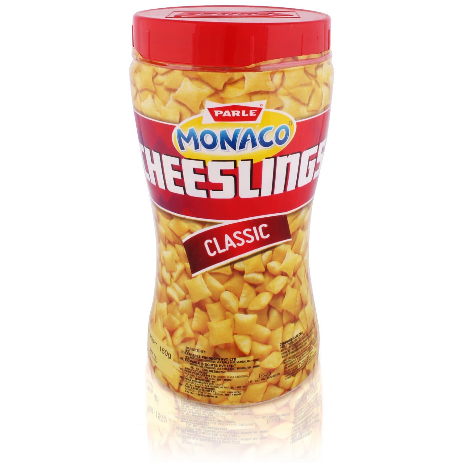 Parle Monaco Cheeselings,Classic,150 gram Jar,Vegetarian