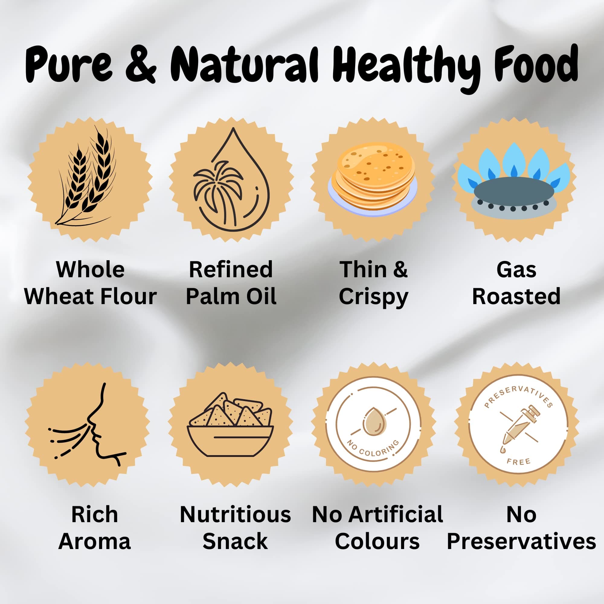 Papa'z Bite Plain Khakhra, Ready to Eat Gujarati Snacks, Pure Jain Khakhra, Healthy Gujarati Snacks, Pack of 4, 180g Each. — image 4