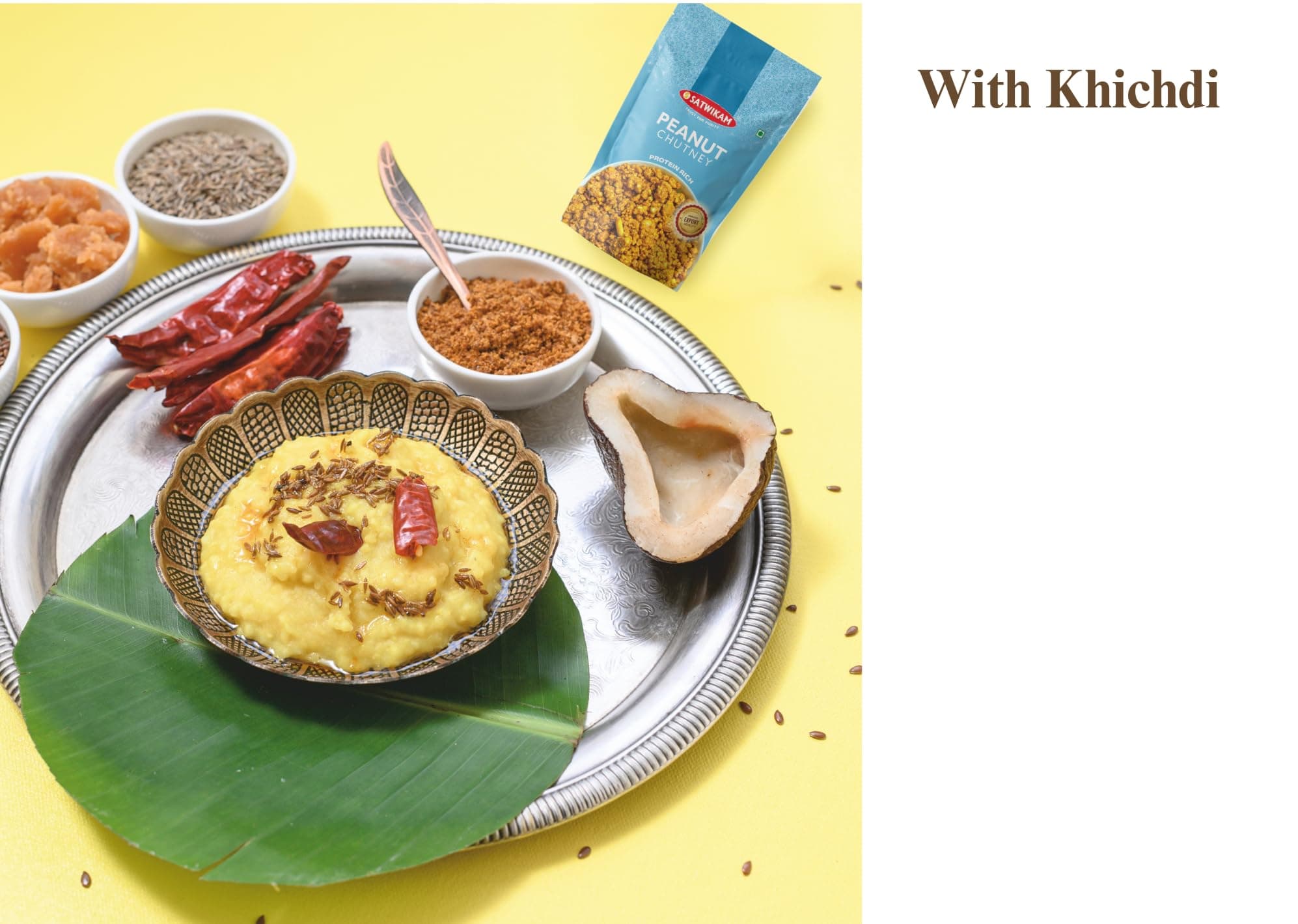 SATWIKAM Peanut Chutney-No onion no garlic (200gmsX1pack), Shelf life=6M — image 5