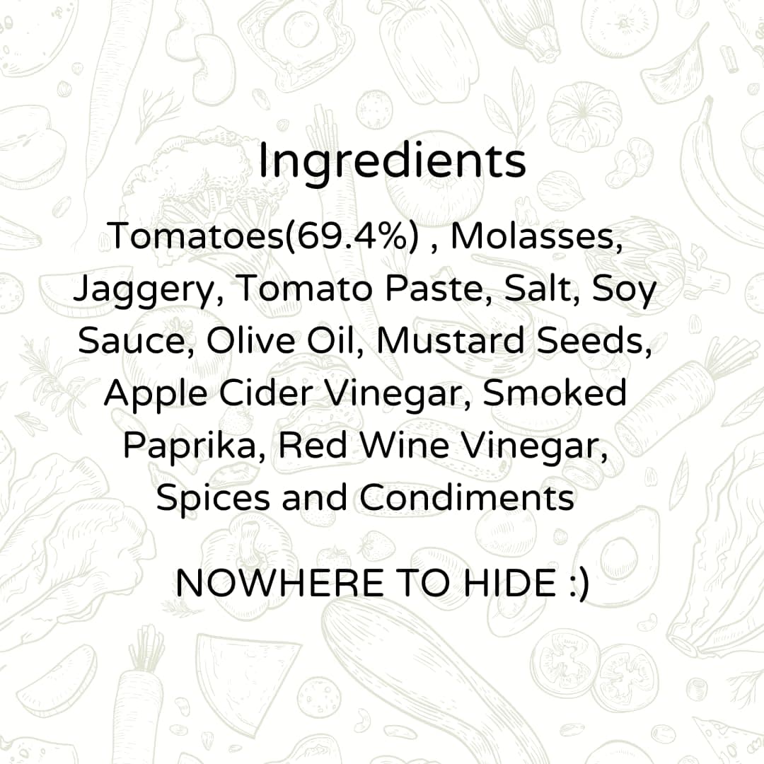 The Gourmet Jar Barbecue Sauce 225g| 100% Natural, No Preservatives, No Artificial Colors, No Artificial Flavouring agent | No Refined Sugar| Gluten-free| Bbq sauce| Umami, Smoky & Spicy| Perfect for your meats and grilled veggies| Pack of 1 — image 2