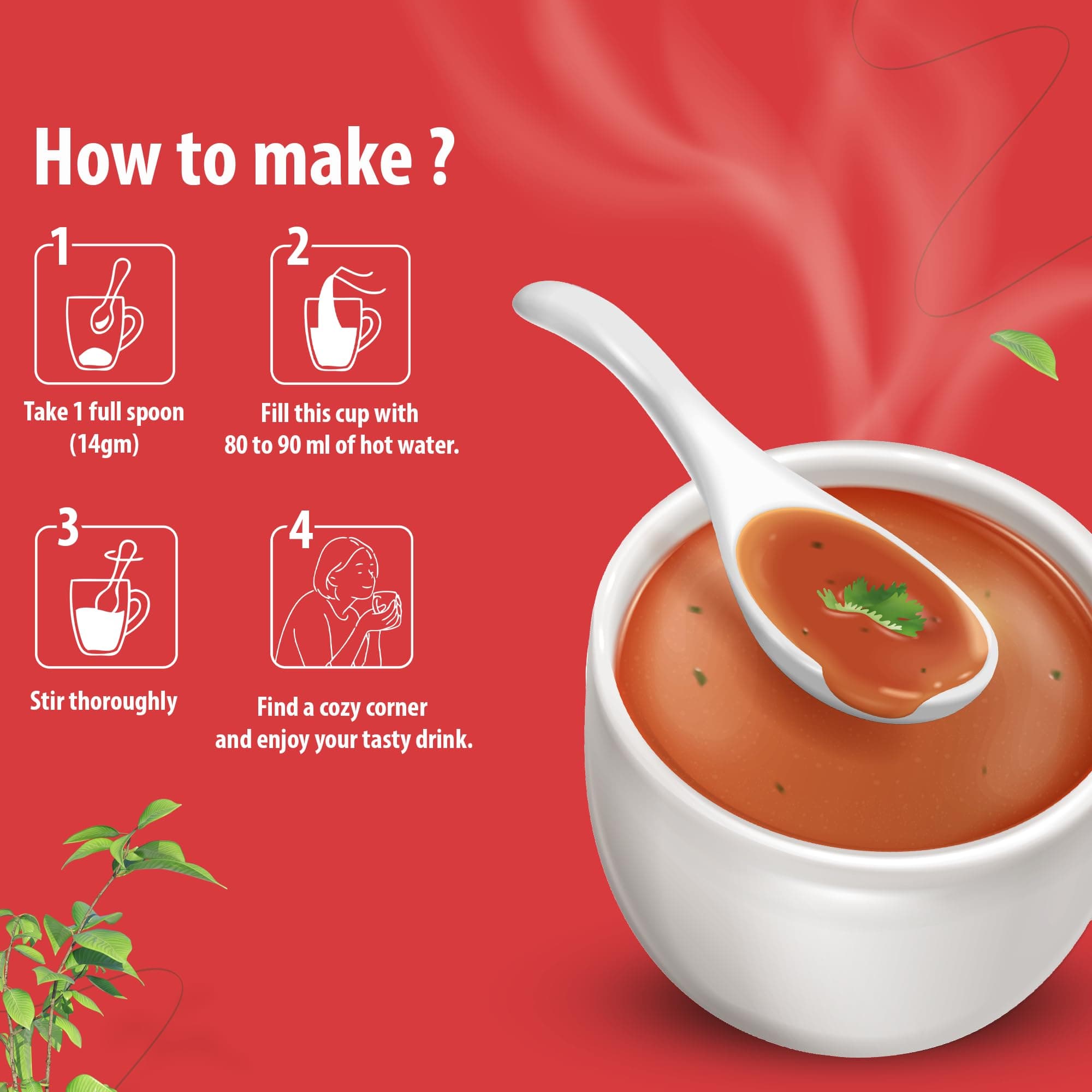 Desire Instant Premix Tomato Soup 500 gms — image 4