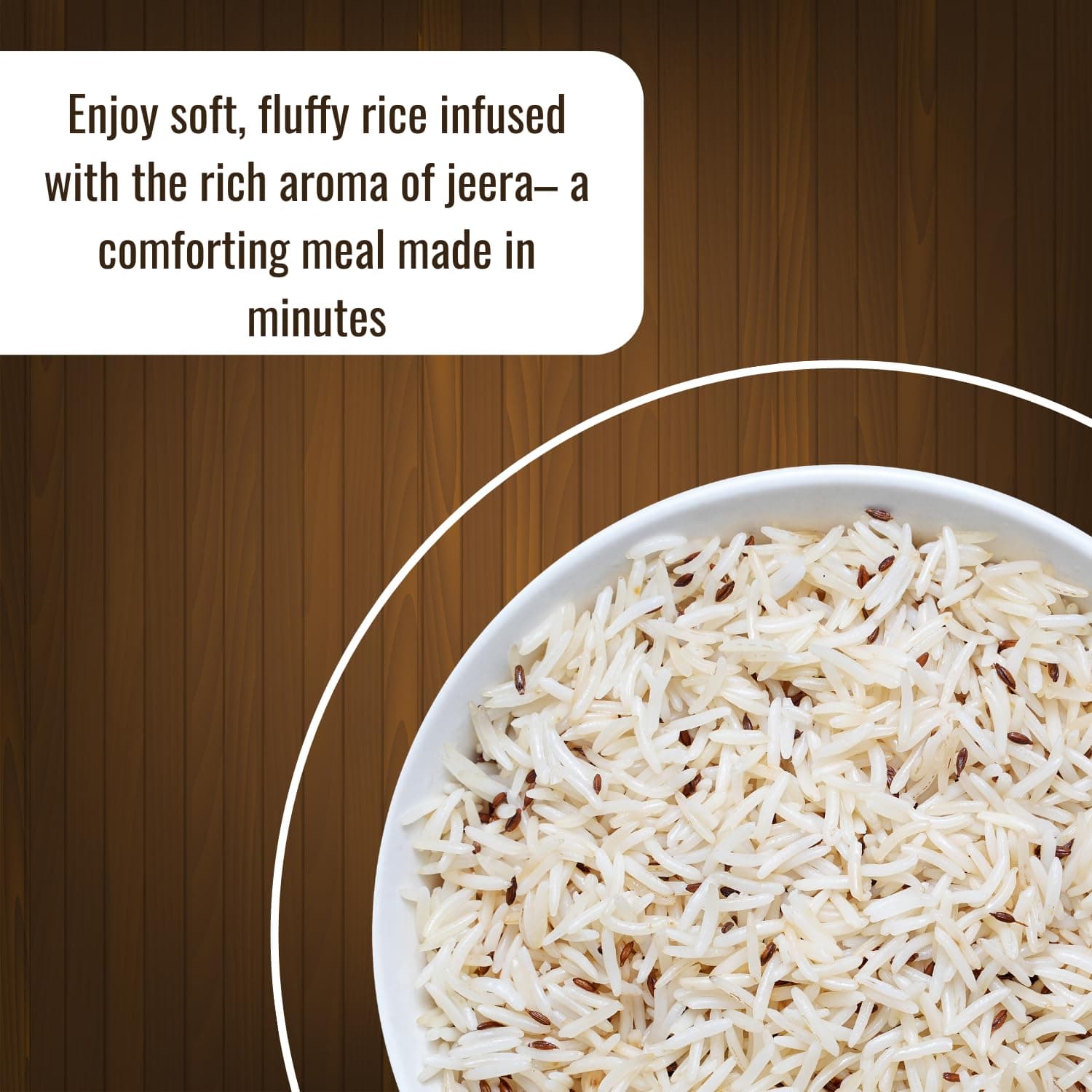 Indidoz Jeera Rice Ready to Eat | Fragrant Basmati Rice Cooked with Cumin Seeds | Authentic Indian Flavoured Rice | Heat & Eat Meal | No Preservatives | 200g — image 2